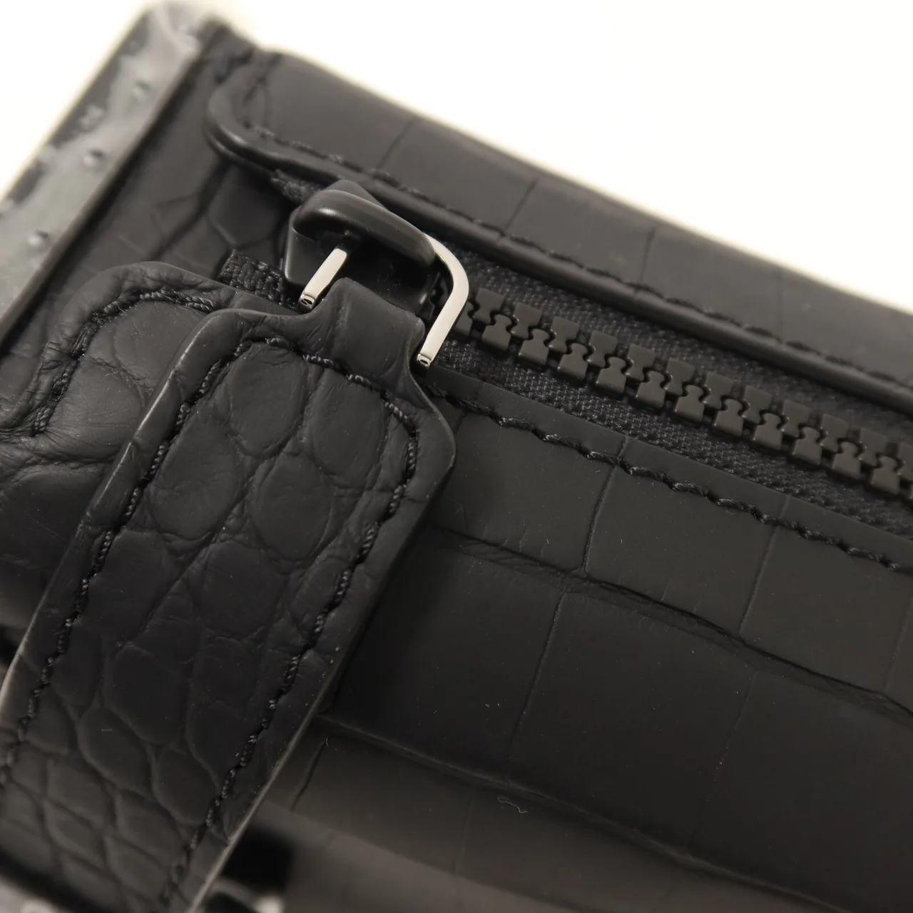 LOUIS VUITTON Side Trunk N85811 2-Way Bag Leather 黑色 / Black Leather Like New - Thumbnail 10