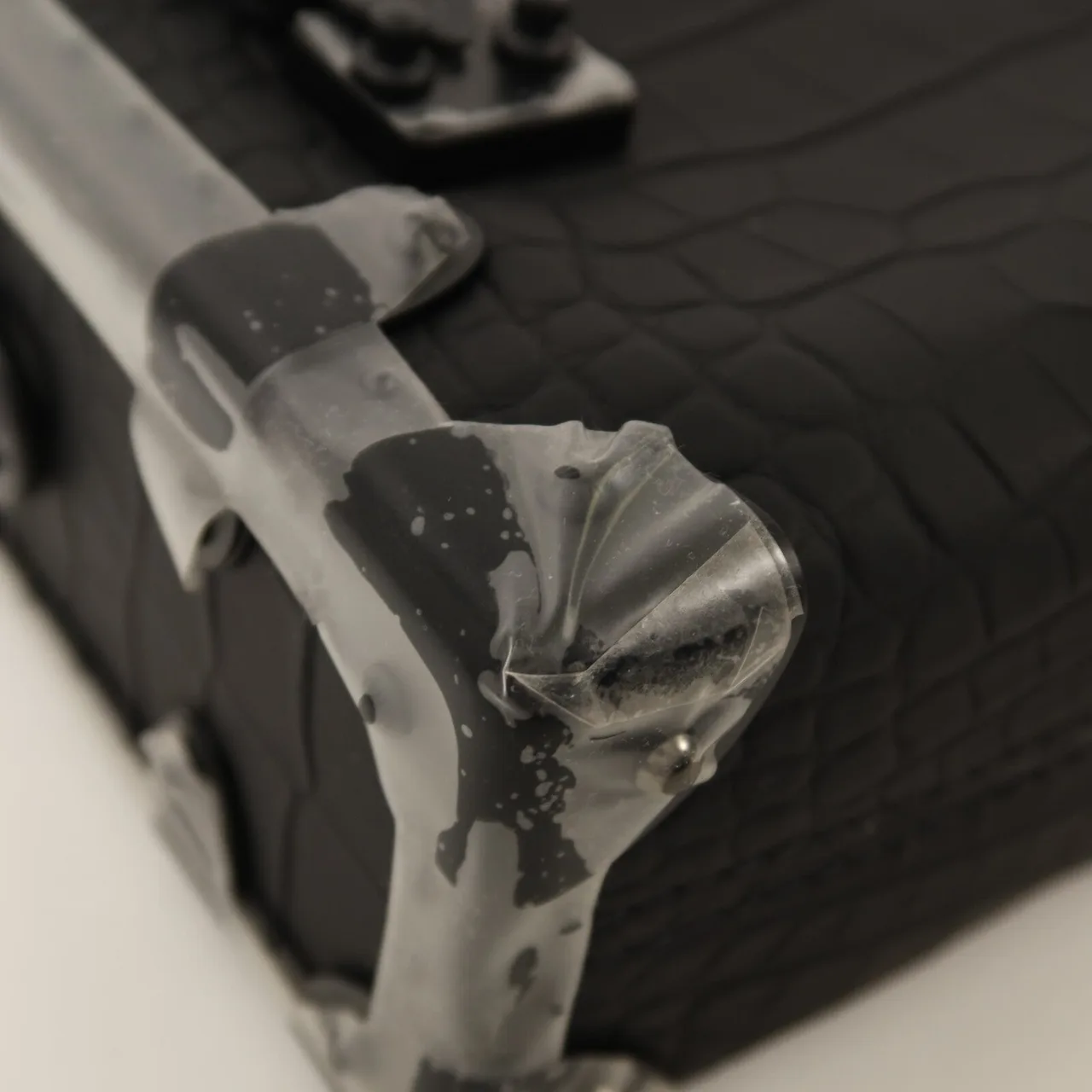 LOUIS VUITTON Side Trunk N85811 2-Way Bag Leather 黑色 / Black Leather Like New - Thumbnail 11