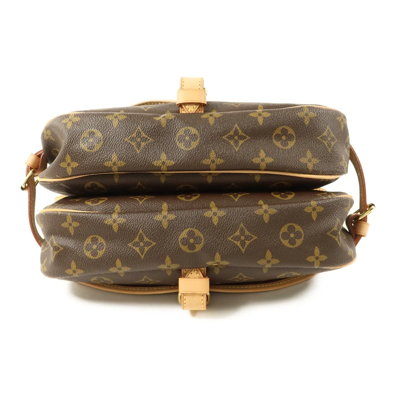 LOUIS VUITTON Saumur M42256 Shoulder Bag Coated Canvas 棕色 Coated Canvas Rank A - Thumbnail 4