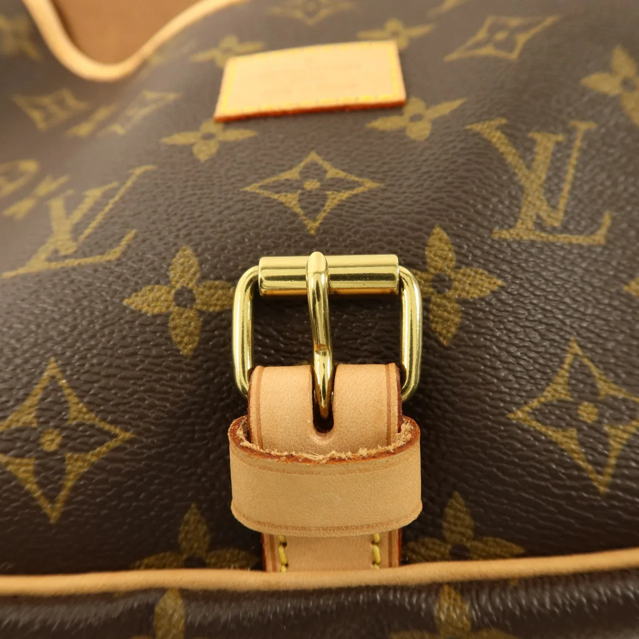 LOUIS VUITTON Saumur M42256 Shoulder Bag Coated Canvas 棕色 Coated Canvas Rank A - Thumbnail 10