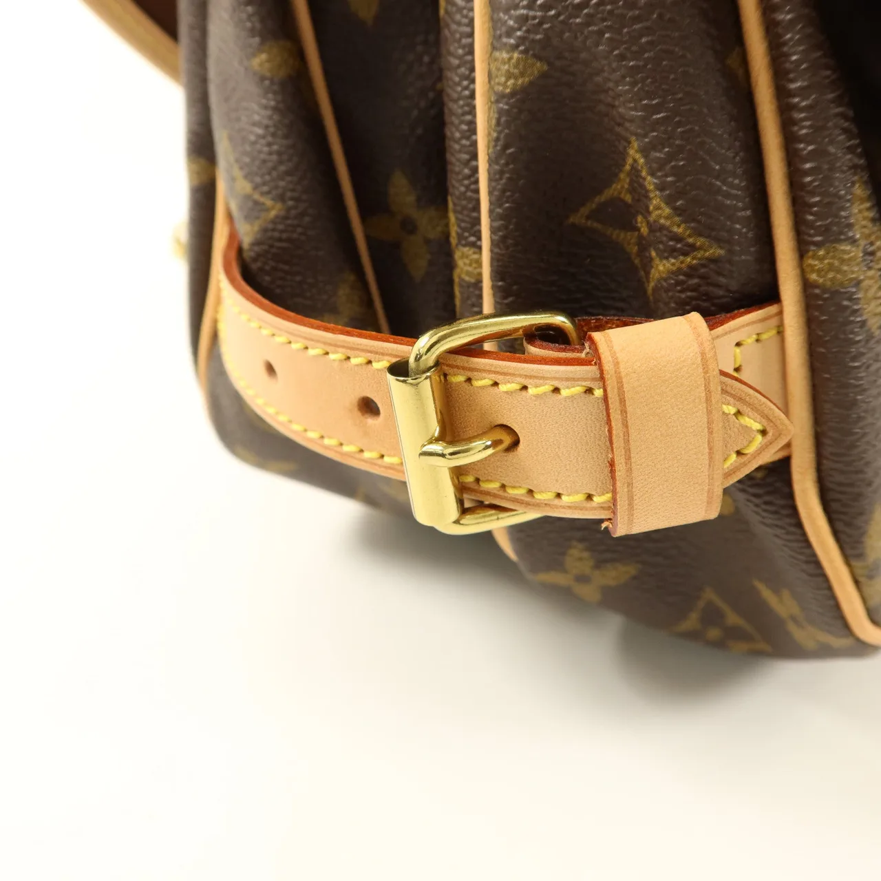 LOUIS VUITTON Saumur M42256 Shoulder Bag Coated Canvas 棕色 Coated Canvas Rank A - Thumbnail 11