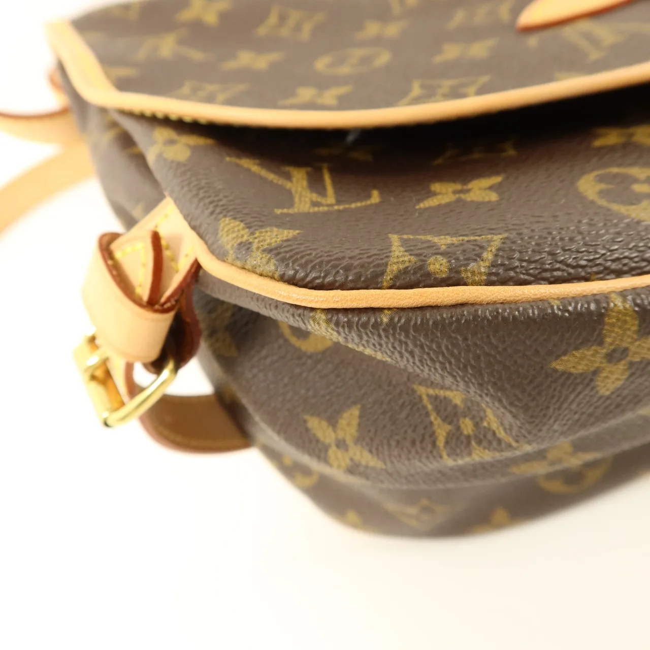 LOUIS VUITTON Saumur M42256 Shoulder Bag Coated Canvas 棕色 Coated Canvas Rank A - Thumbnail 14