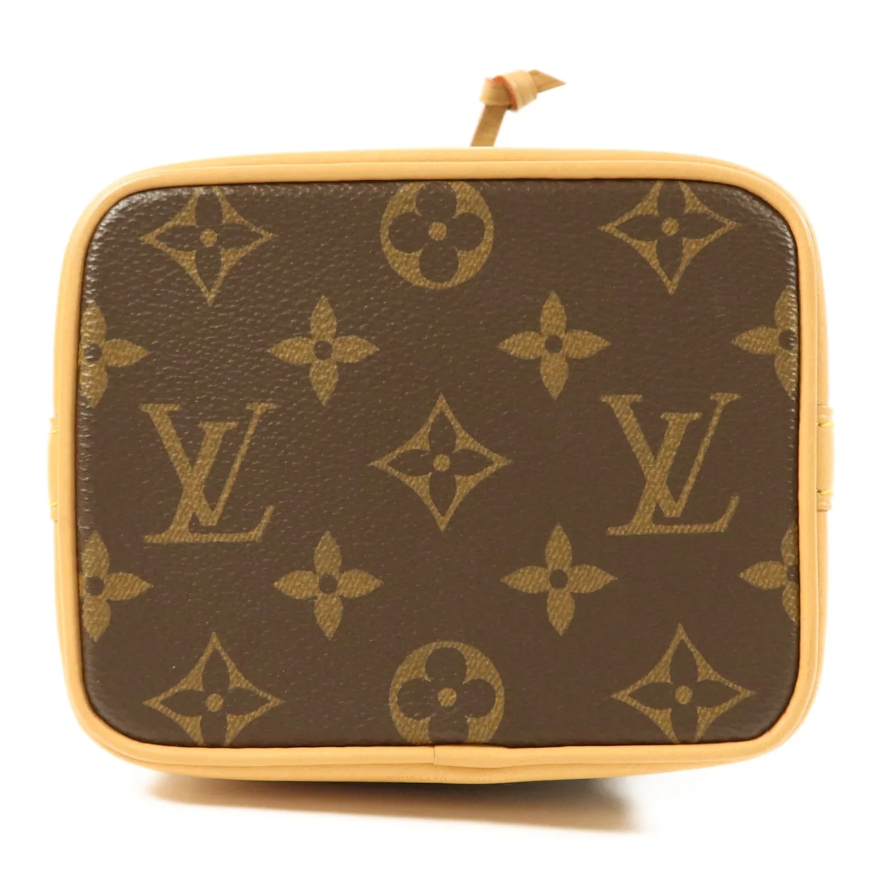 LOUIS VUITTON Nano Noe M81266 兩用包 塗層帆布 棕色 塗層帆布 中古品A - 縮圖 4