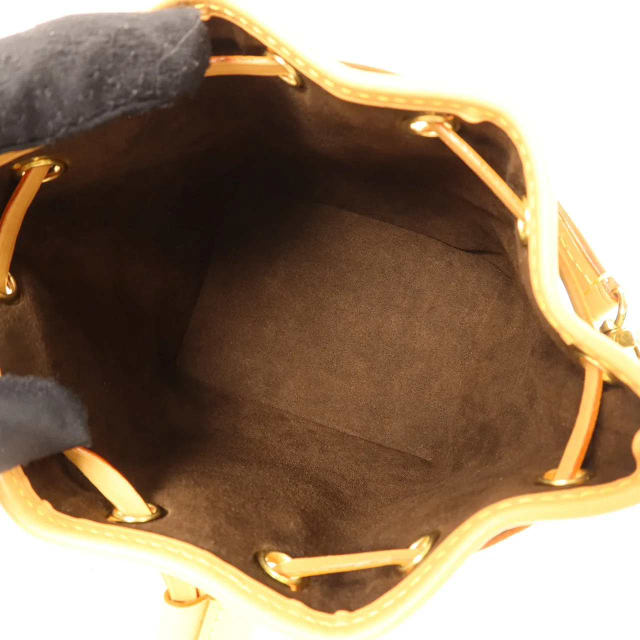 LOUIS VUITTON Nano Noe M81266 兩用包 塗層帆布 棕色 塗層帆布 中古品A - 縮圖 6