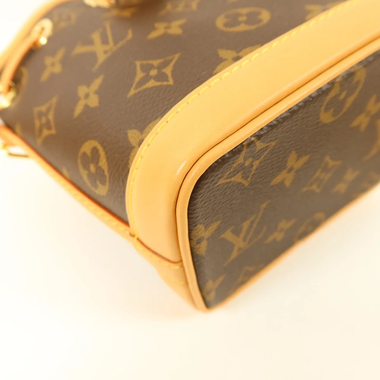 LOUIS VUITTON Nano Noe M81266 兩用包 塗層帆布 棕色 塗層帆布 中古品A - 縮圖 11