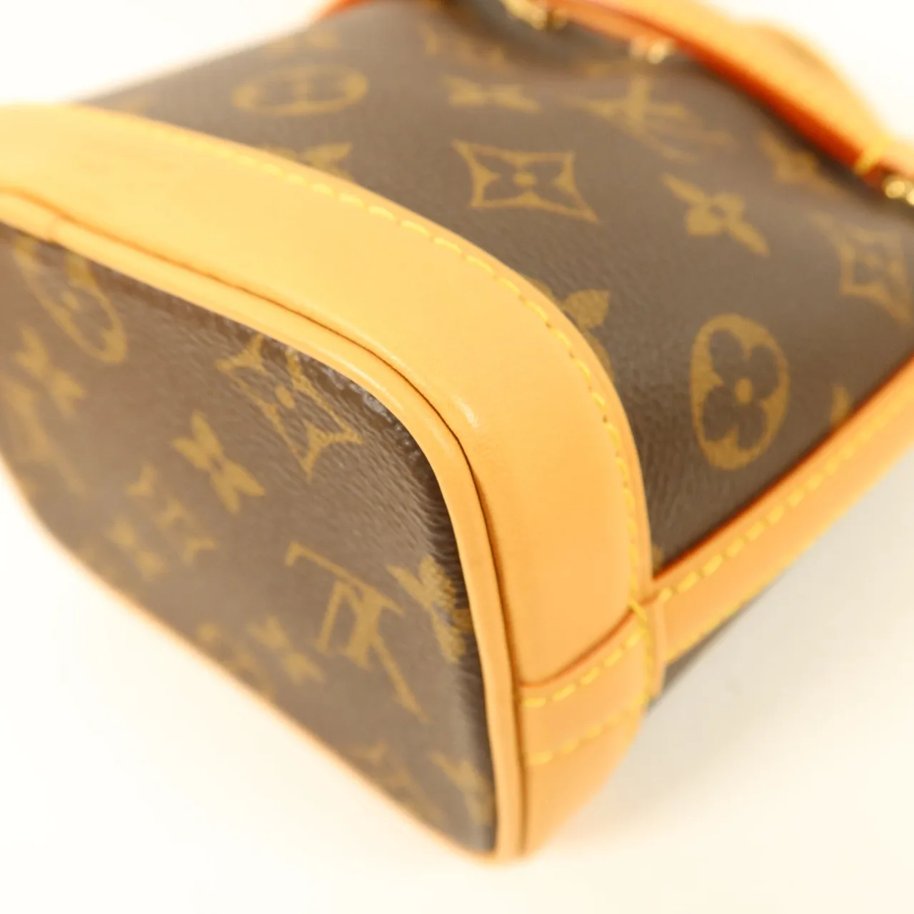 LOUIS VUITTON Nano Noe M81266 兩用包 塗層帆布 棕色 塗層帆布 中古品A - 縮圖 12