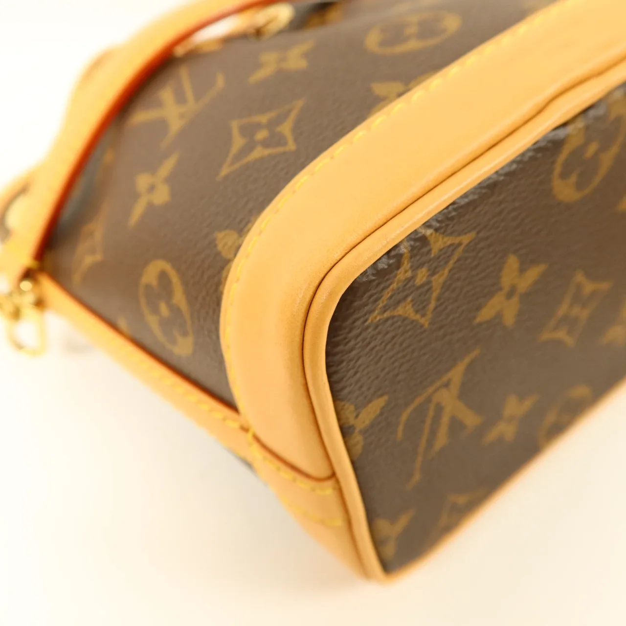 LOUIS VUITTON Nano Noe M81266 兩用包 塗層帆布 棕色 塗層帆布 中古品A - 縮圖 13
