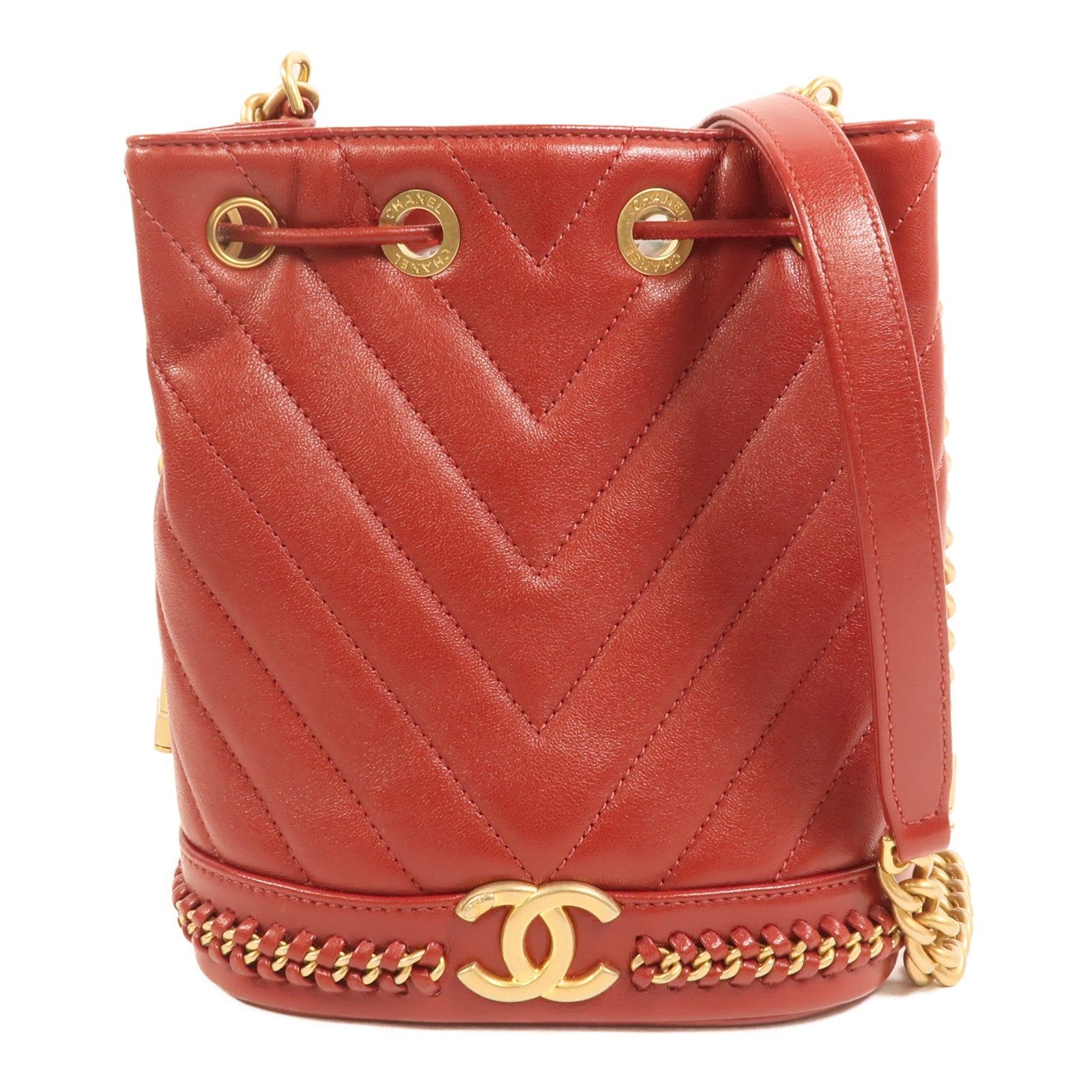 LOUIS VUITTON Bucket Shoulder Bag Calfskin