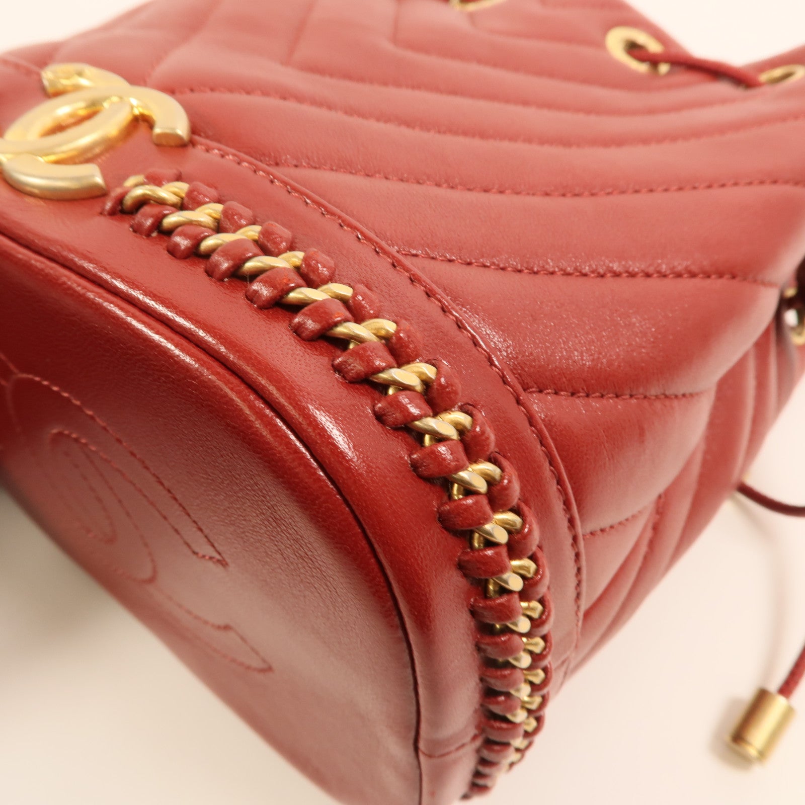 LOUIS VUITTON Bucket Shoulder Bag Calfskin 13