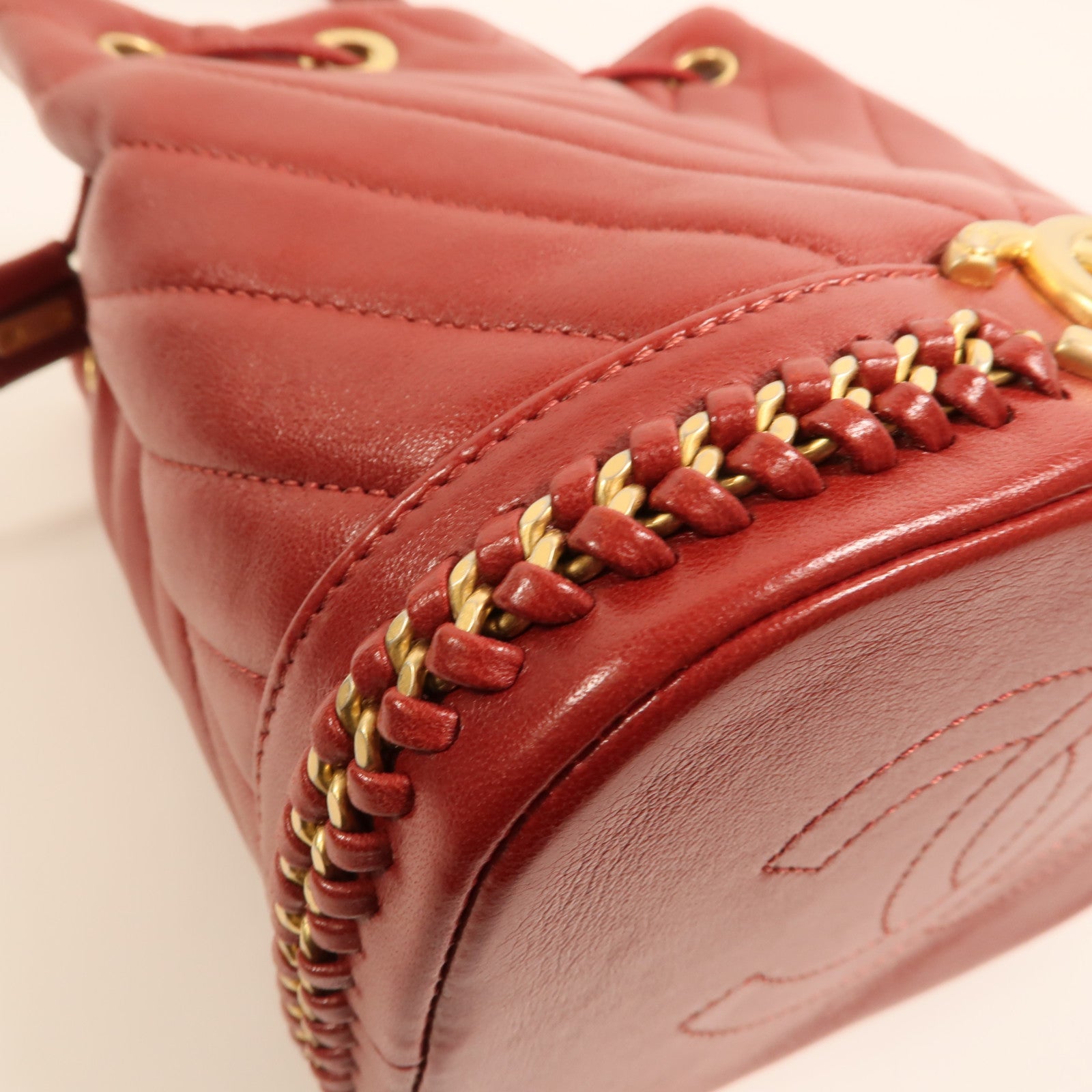 LOUIS VUITTON Bucket Shoulder Bag Calfskin 14