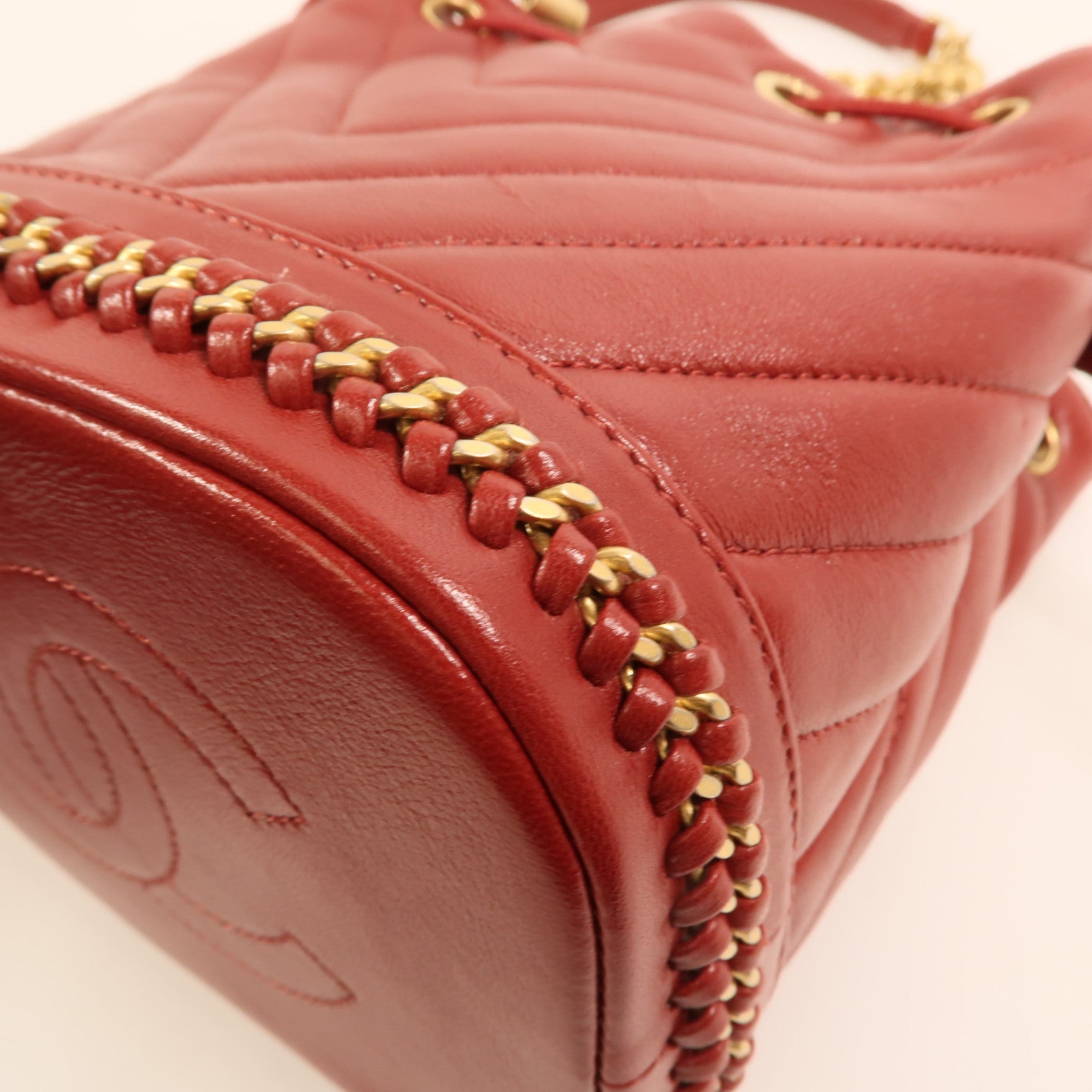 LOUIS VUITTON Bucket Shoulder Bag Calfskin 15