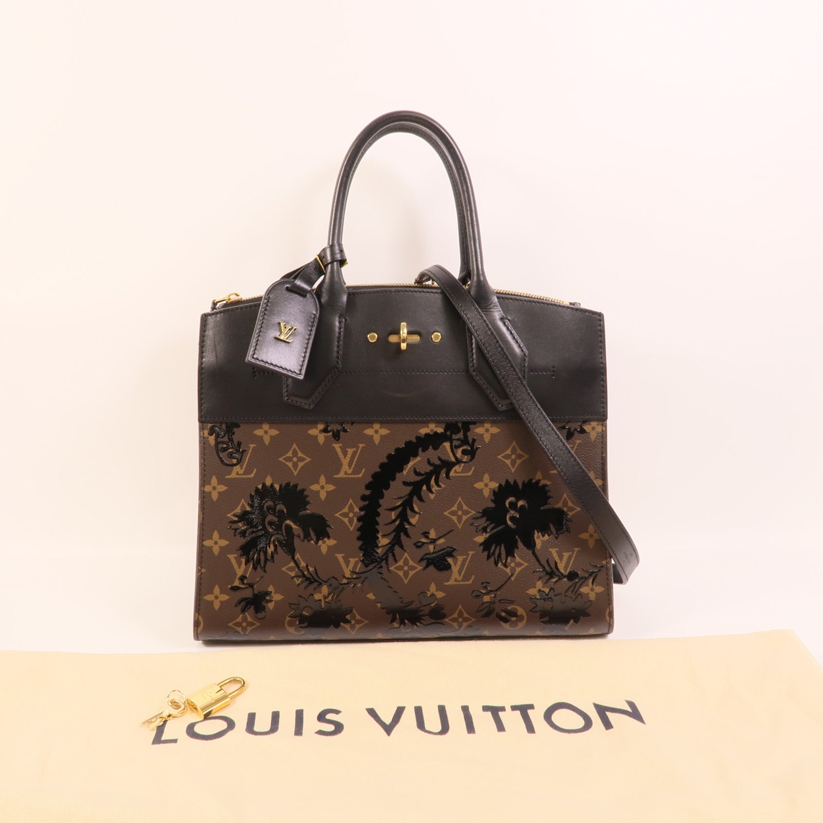 LOUIS VUITTON Steamer M43606 2-Way Bag Coated Canvas 12