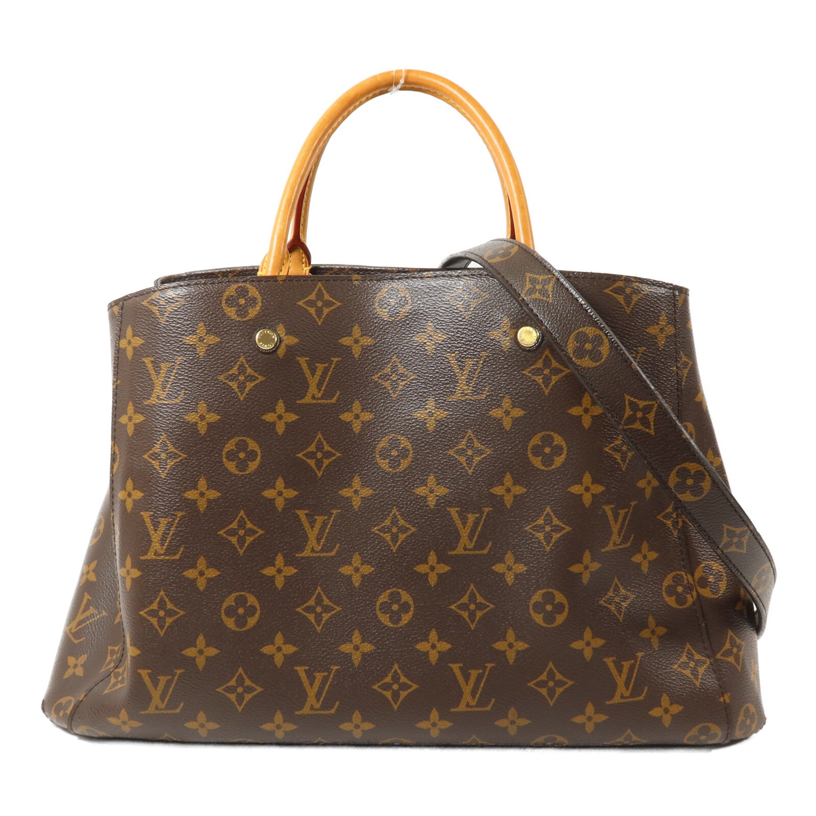 LOUIS VUITTON Montaigne M41056 2-Way Bag Coated Canvas