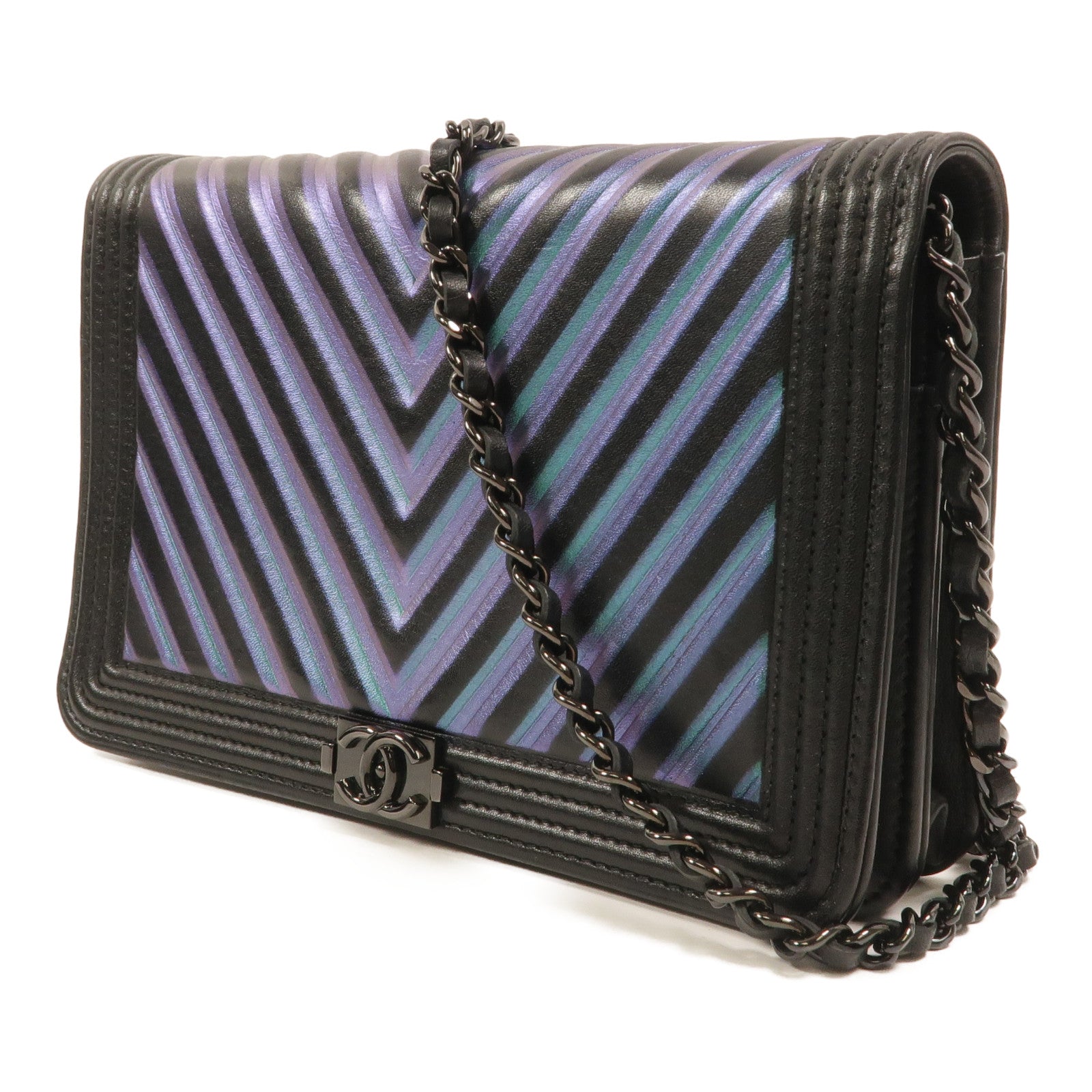 LOUIS VUITTON WOC Shoulder Bag Calfskin 3