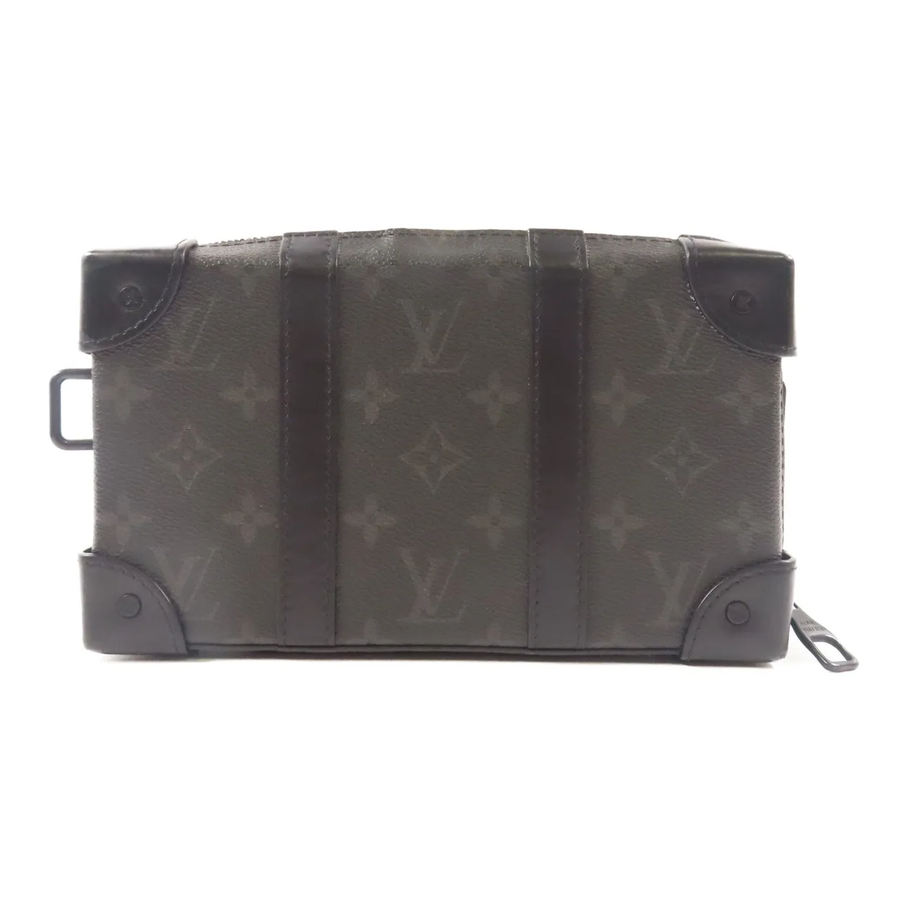 LOUIS VUITTON Soft Trunk M69838 肩背包 塗層帆布 黑色 / Black 塗層帆布 中古品B - 縮圖 2