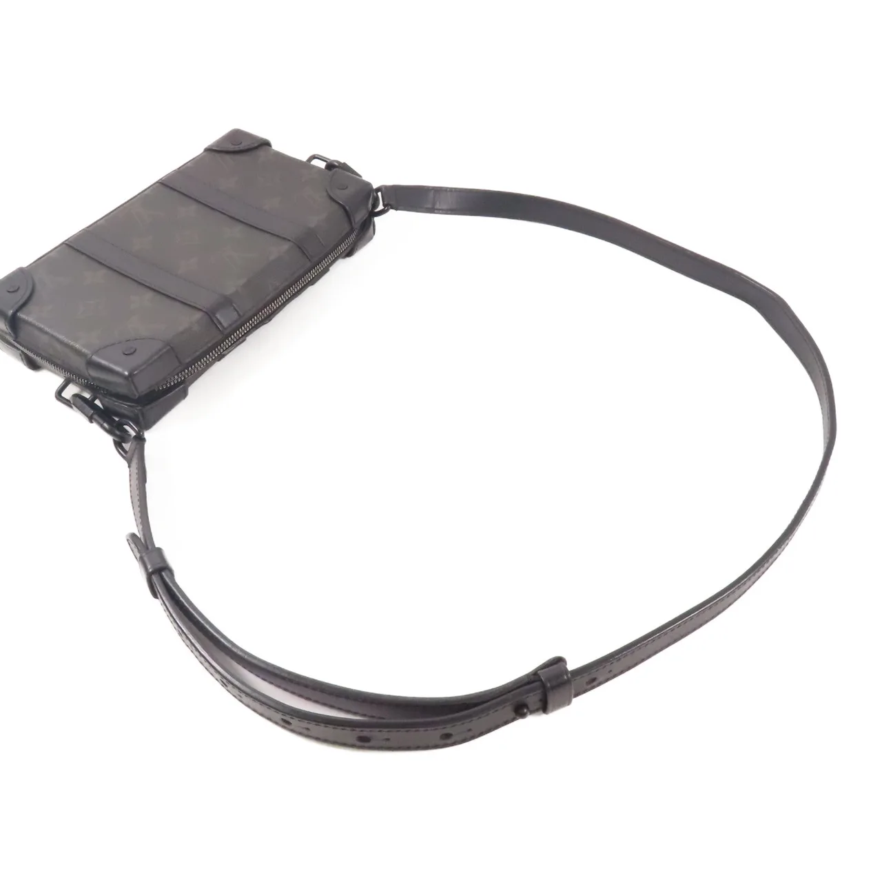 LOUIS VUITTON Soft Trunk M69838 肩背包 塗層帆布 黑色 / Black 塗層帆布 中古品B - 縮圖 5