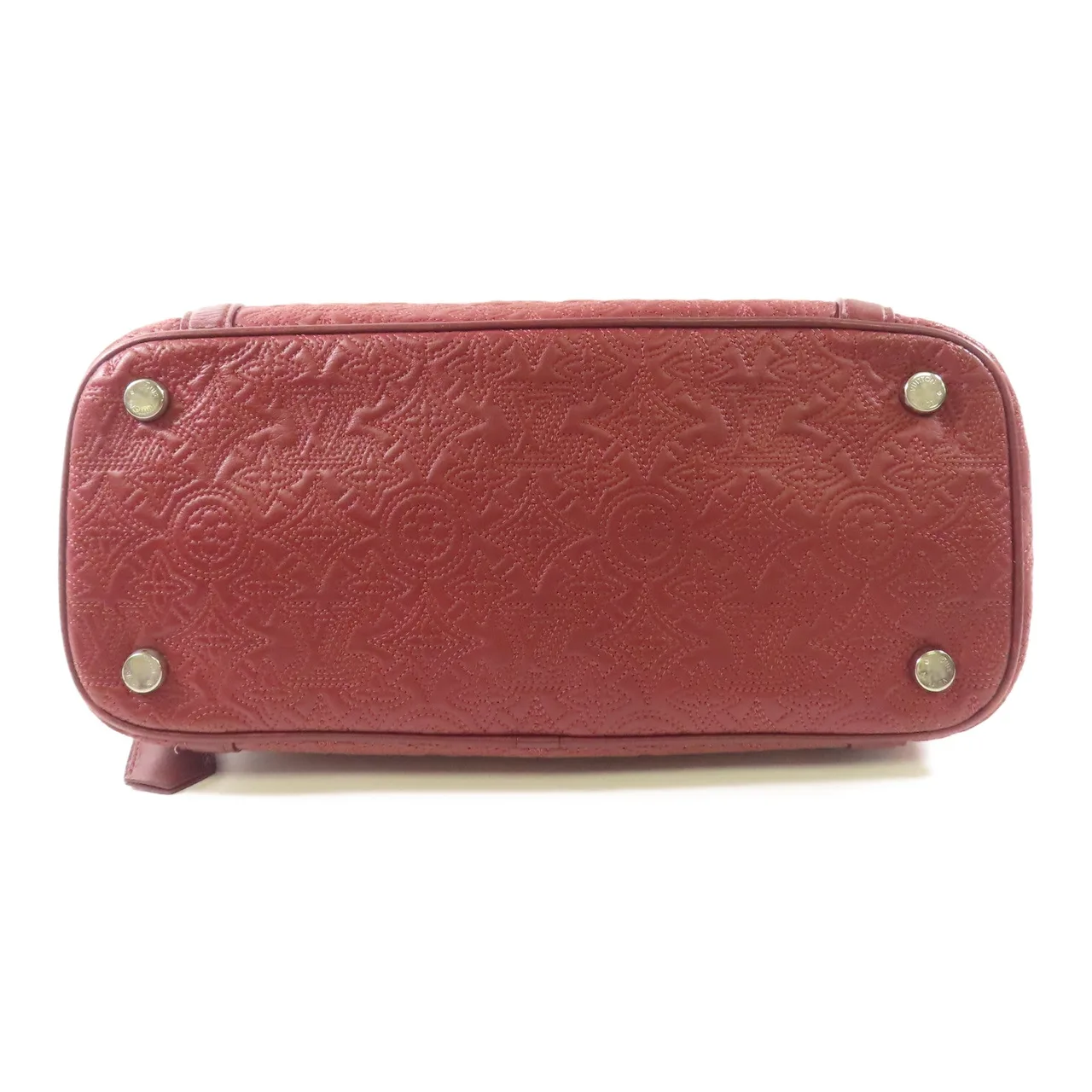 LOUIS VUITTON M97069 手提包 皮革 紅色 / Bordeaux 皮革 中古品B - 縮圖 4