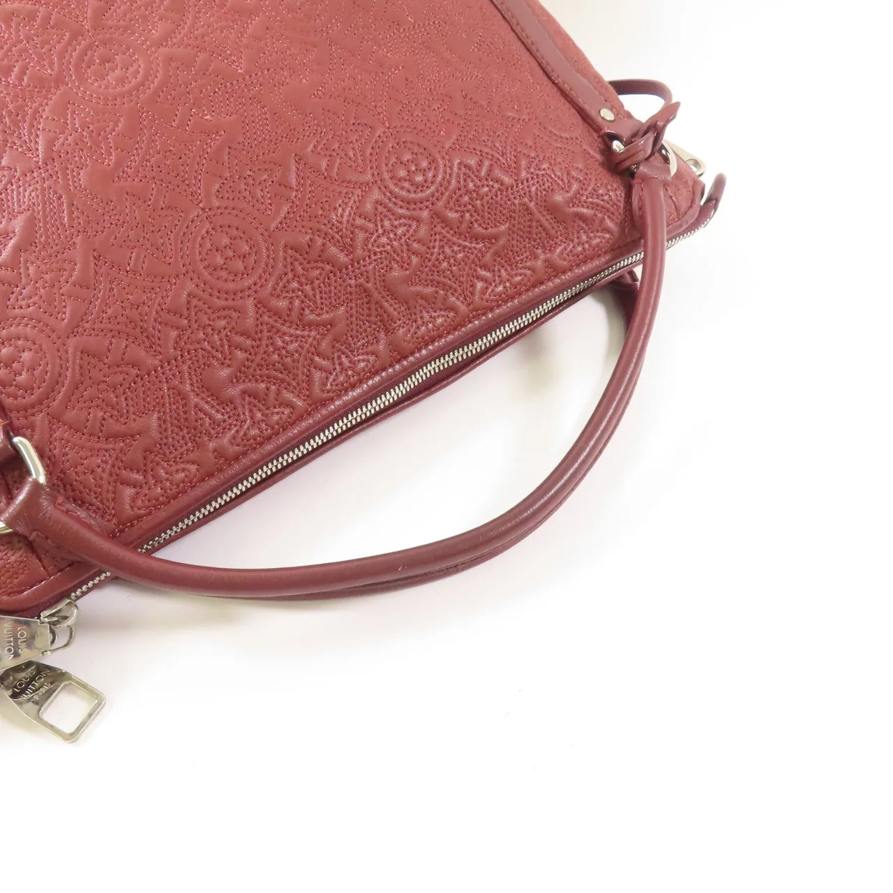 LOUIS VUITTON M97069 手提包 皮革 紅色 / Bordeaux 皮革 中古品B - 縮圖 5