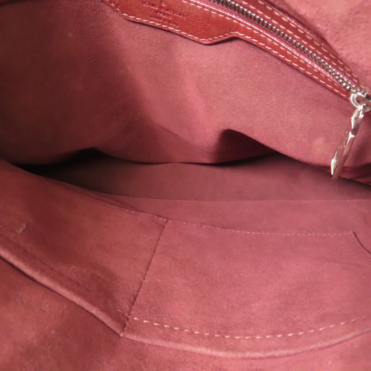 LOUIS VUITTON M97069 手提包 皮革 紅色 / Bordeaux 皮革 中古品B - 縮圖 6