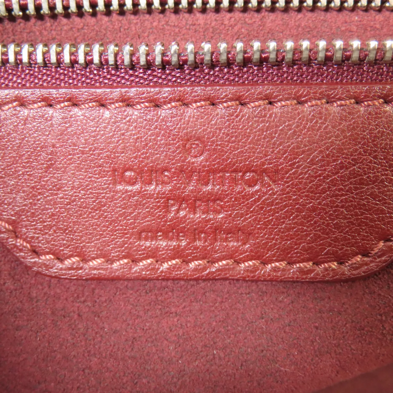 LOUIS VUITTON M97069 手提包 皮革 紅色 / Bordeaux 皮革 中古品B - 縮圖 7