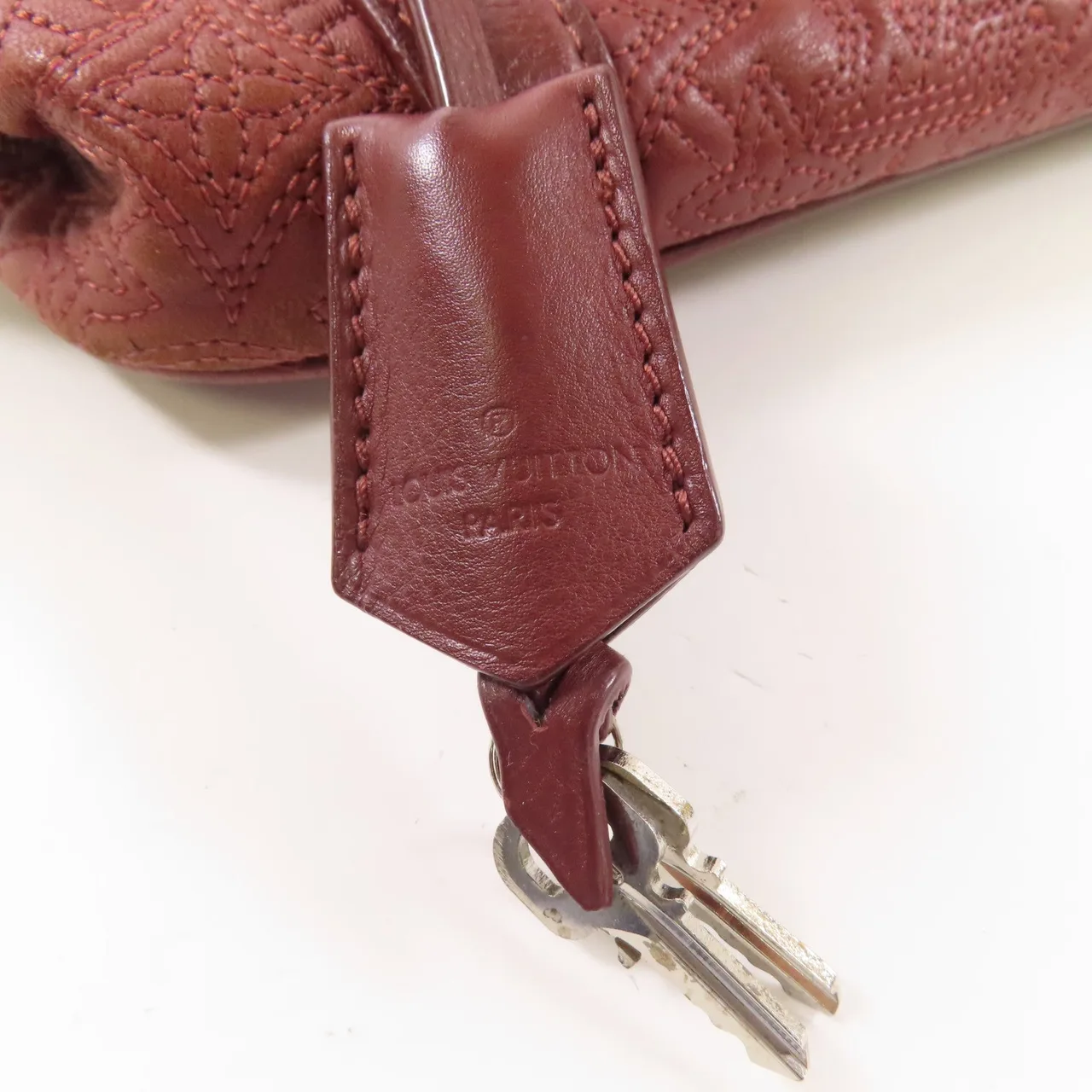 LOUIS VUITTON M97069 手提包 皮革 紅色 / Bordeaux 皮革 中古品B - 縮圖 10