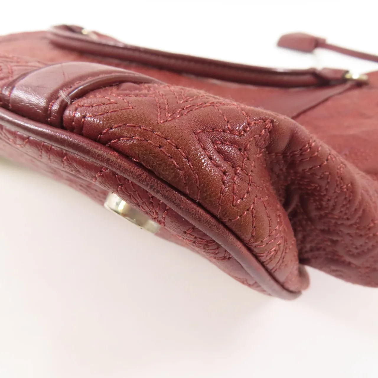 LOUIS VUITTON M97069 手提包 皮革 紅色 / Bordeaux 皮革 中古品B - 縮圖 13