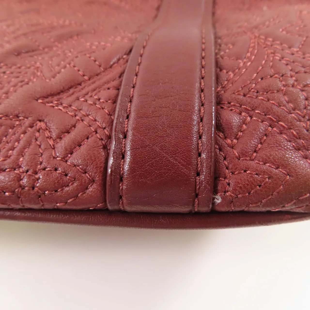 LOUIS VUITTON M97069 手提包 皮革 紅色 / Bordeaux 皮革 中古品B - 縮圖 16