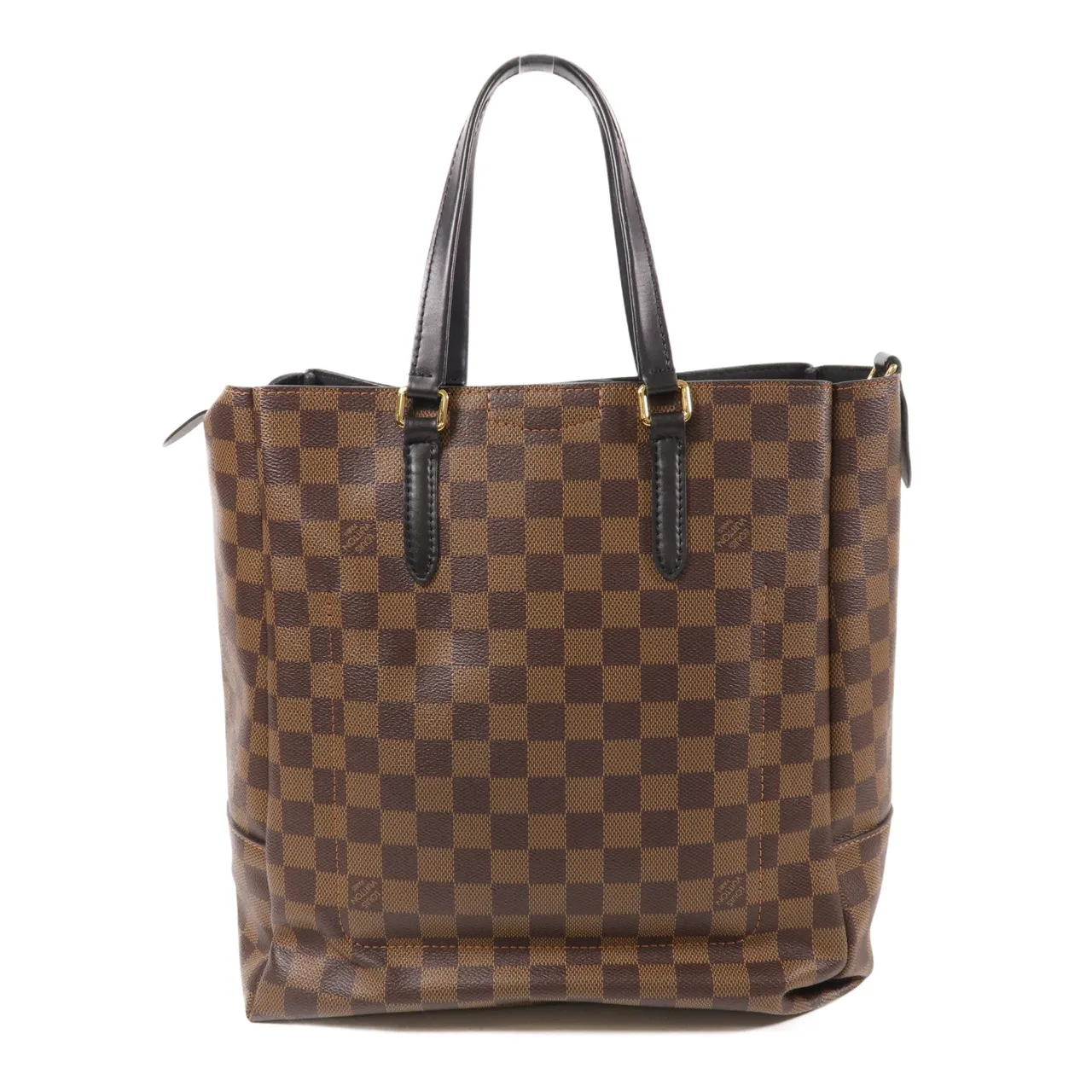 LOUIS VUITTON N60348 兩用包 塗層帆布 棕色 塗層帆布 中古品A - 縮圖 2
