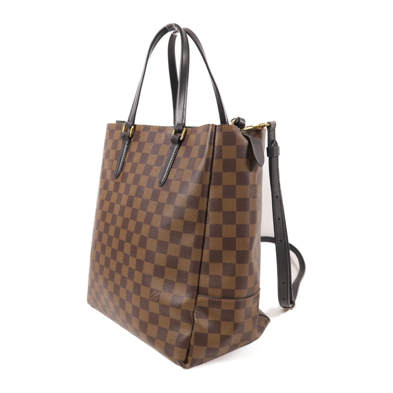 LOUIS VUITTON N60348 兩用包 塗層帆布 棕色 塗層帆布 中古品A - 縮圖 3