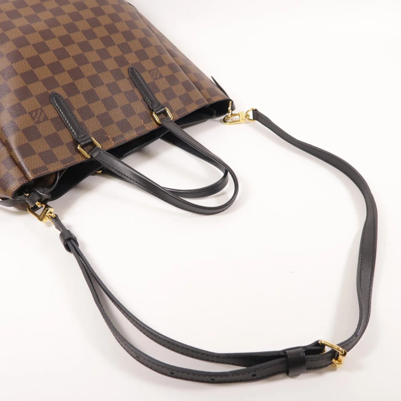 LOUIS VUITTON N60348 兩用包 塗層帆布 棕色 塗層帆布 中古品A - 縮圖 9