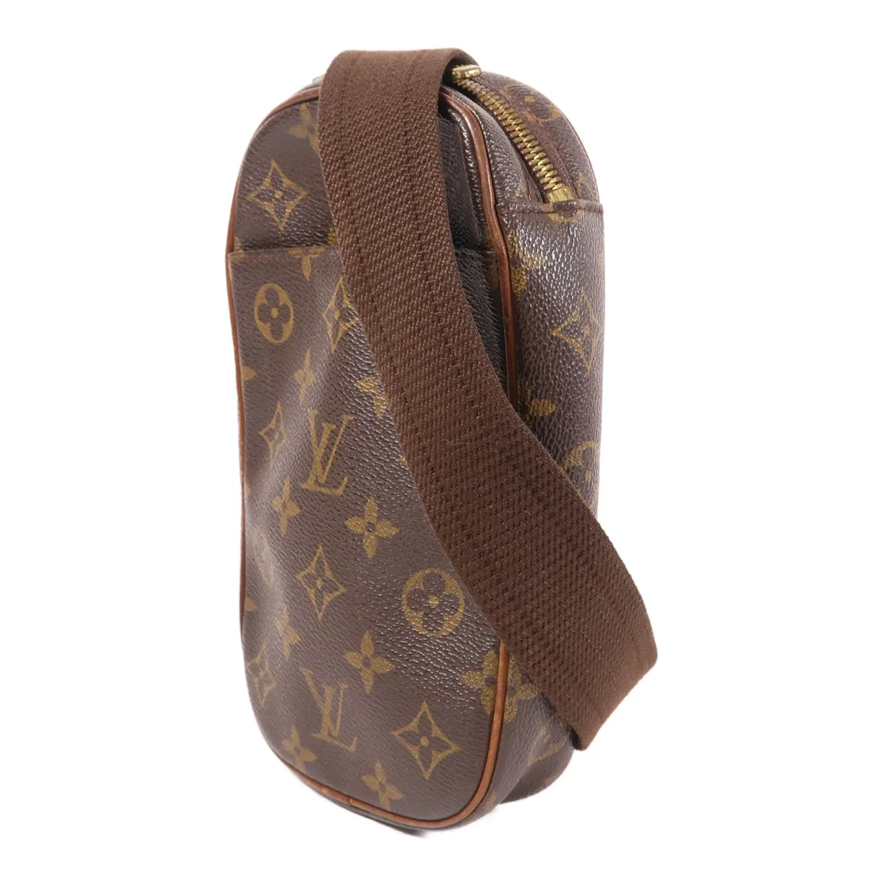 LOUIS VUITTON Pochette Gange M51870 腰包 塗層帆布 棕色 / Brown 塗層帆布 中古品B - 縮圖 3