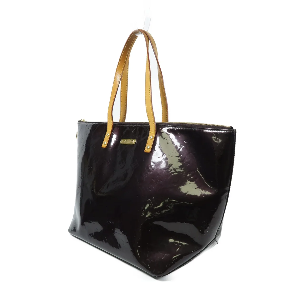 LOUIS VUITTON Bellevue M93589 手提包 皮革 紅色 / Red 皮革 中古品B - 縮圖 3