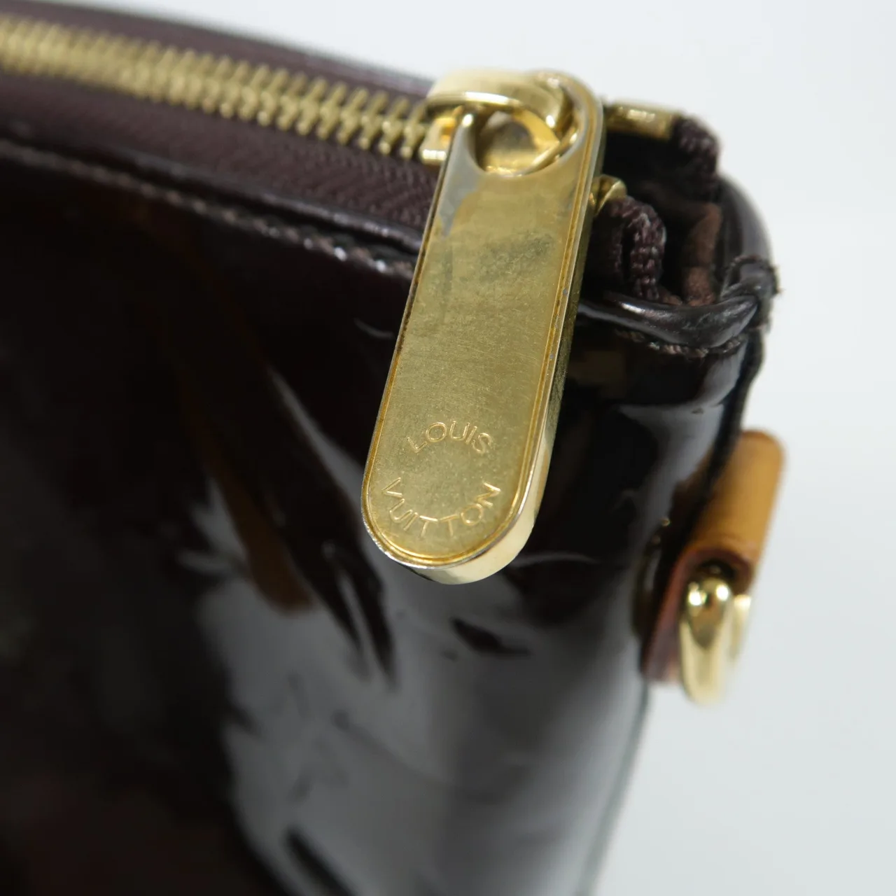 LOUIS VUITTON Bellevue M93589 手提包 皮革 紅色 / Red 皮革 中古品B - 縮圖 4