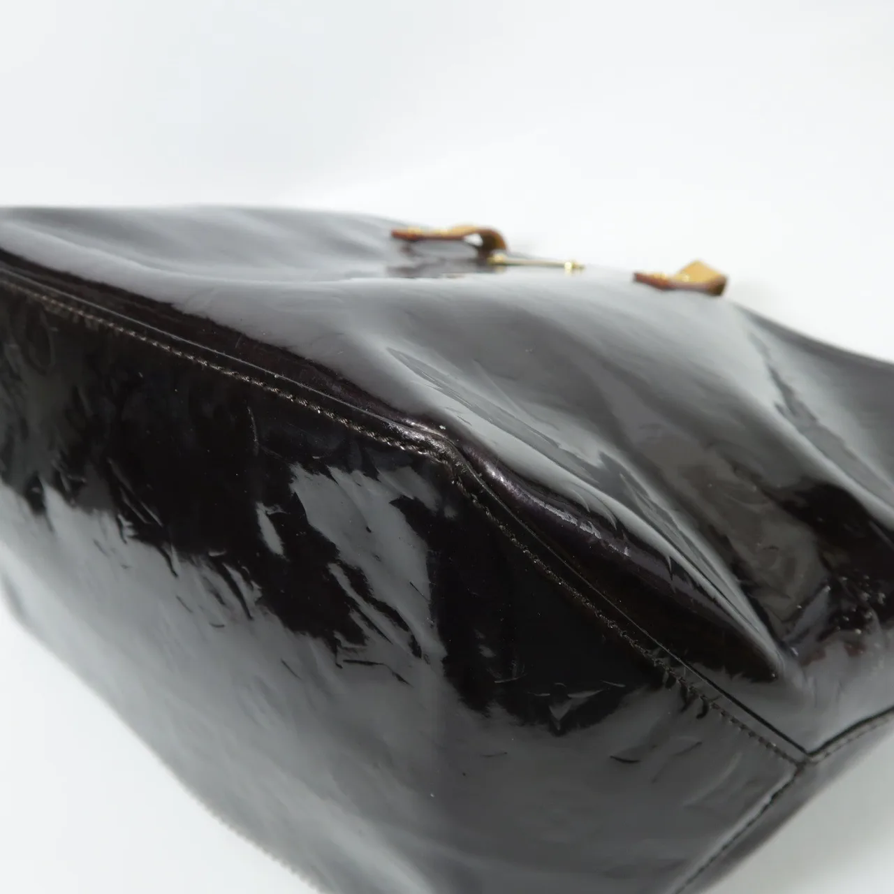 LOUIS VUITTON Bellevue M93589 手提包 皮革 紅色 / Red 皮革 中古品B - 縮圖 8