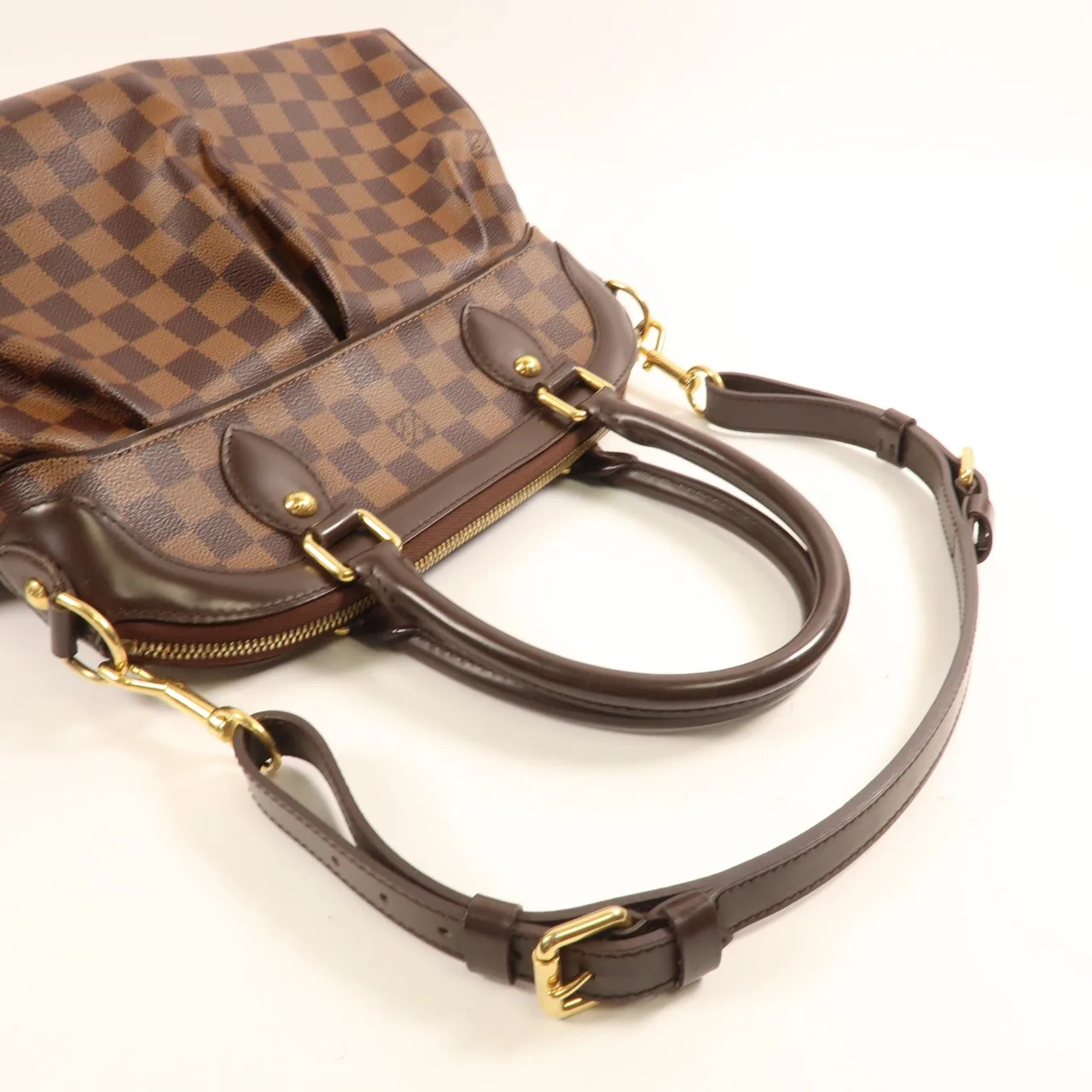 LOUIS VUITTON Trevi N51997 兩用包 塗層帆布 棕色 塗層帆布 中古品B - 縮圖 9