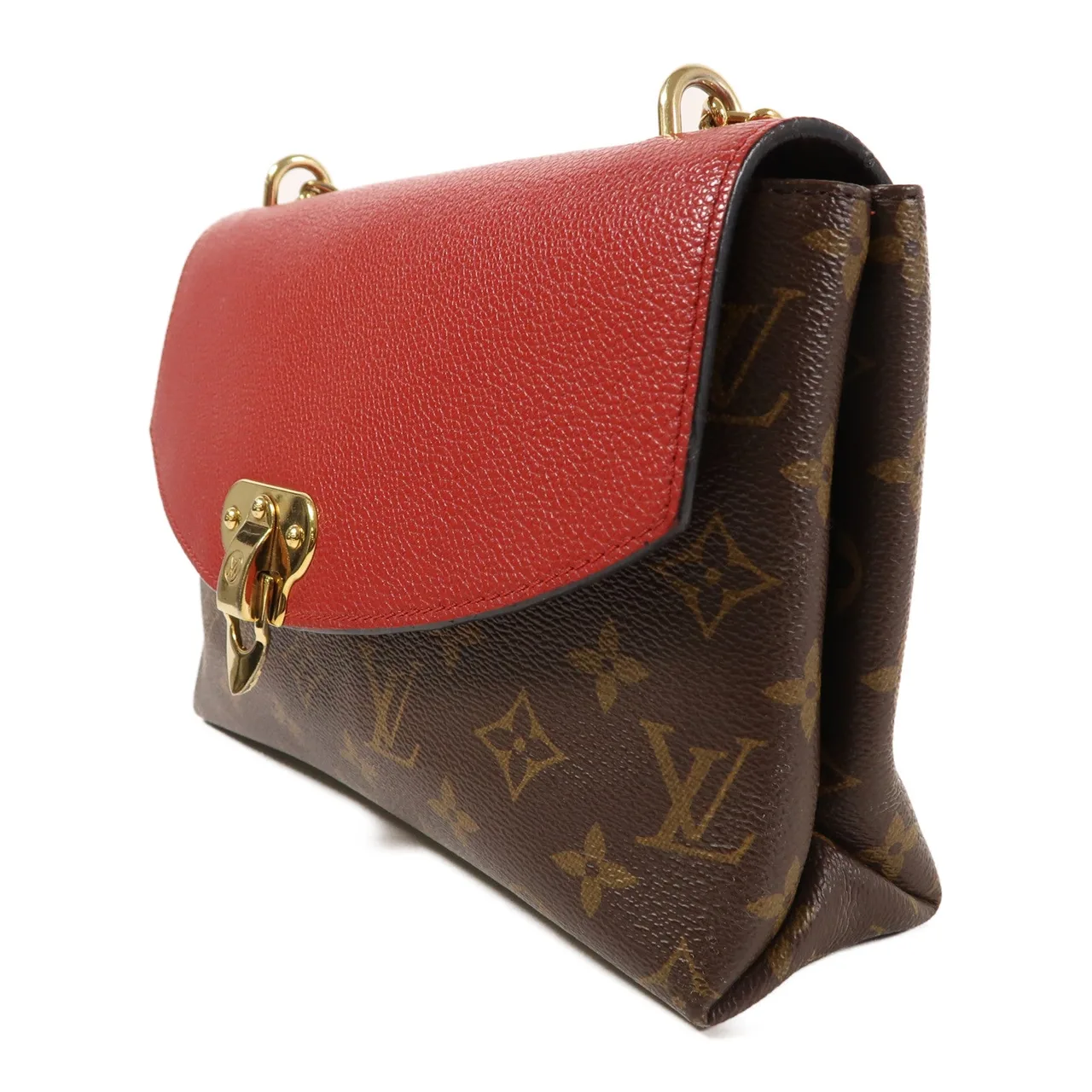 LOUIS VUITTON Saint Placide M43713 肩背包 塗層帆布 棕色 / 紅色 / Red 塗層帆布 中古品B - 縮圖 3