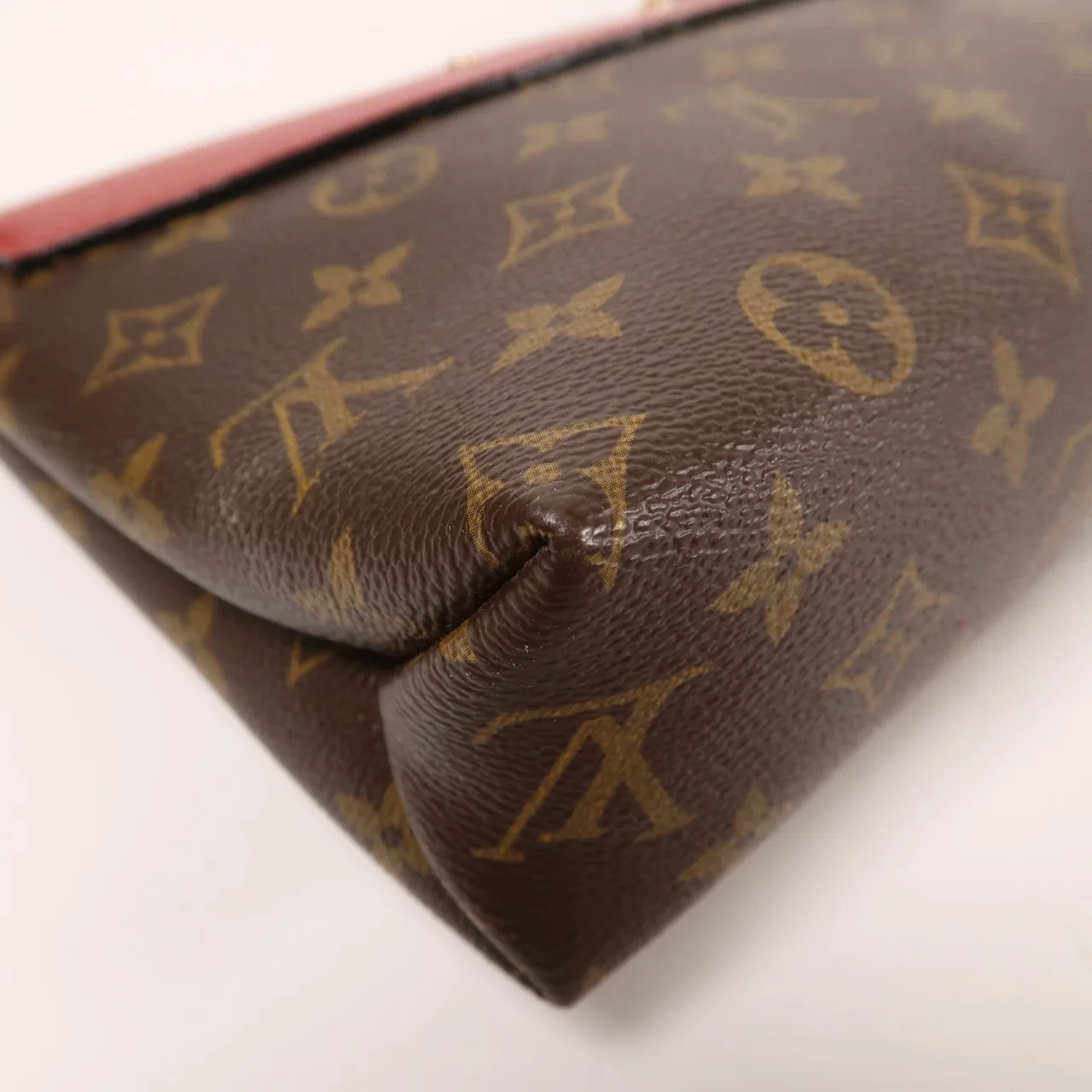 LOUIS VUITTON Saint Placide M43713 肩背包 塗層帆布 棕色 / 紅色 / Red 塗層帆布 中古品B - 縮圖 7