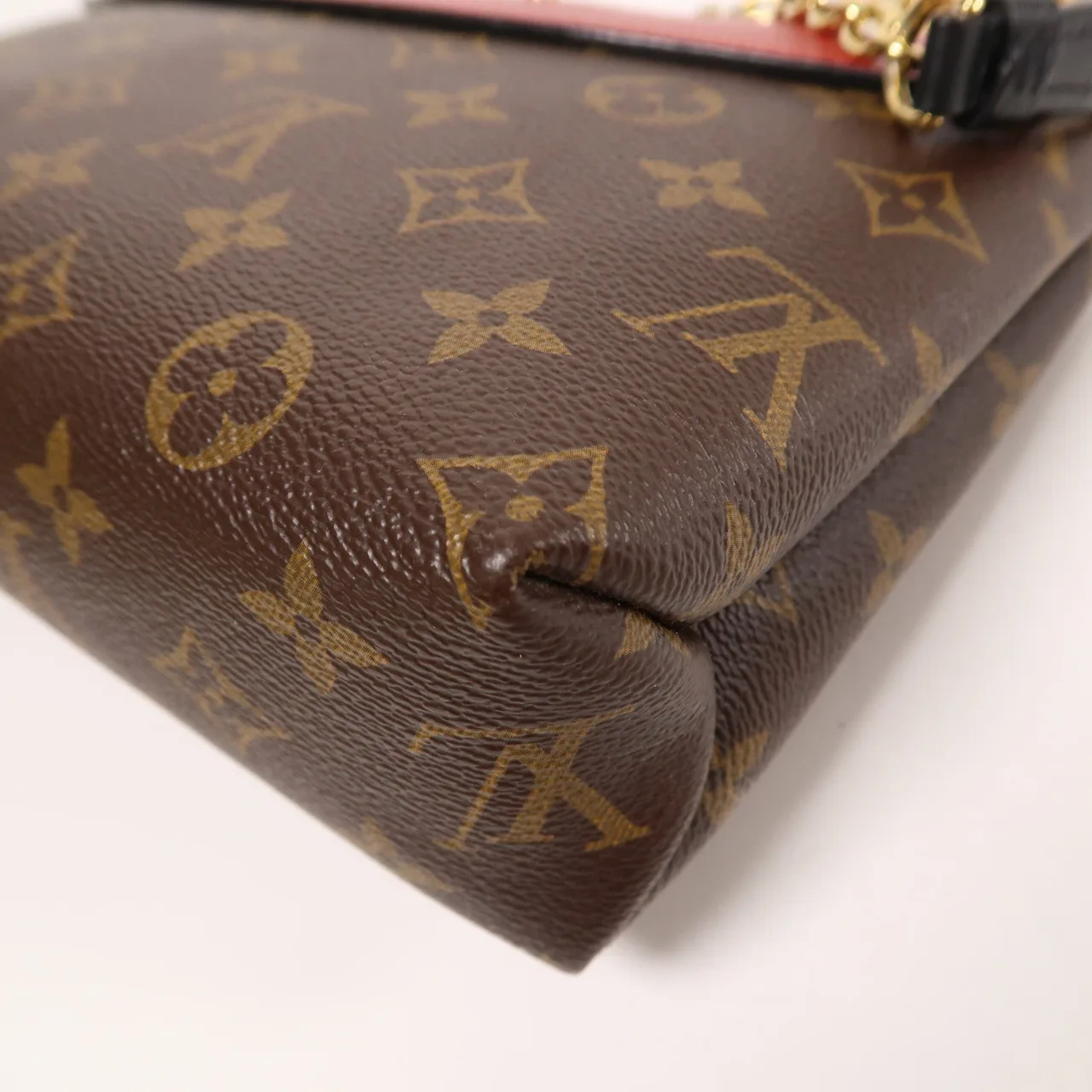 LOUIS VUITTON Saint Placide M43713 肩背包 塗層帆布 棕色 / 紅色 / Red 塗層帆布 中古品B - 縮圖 8