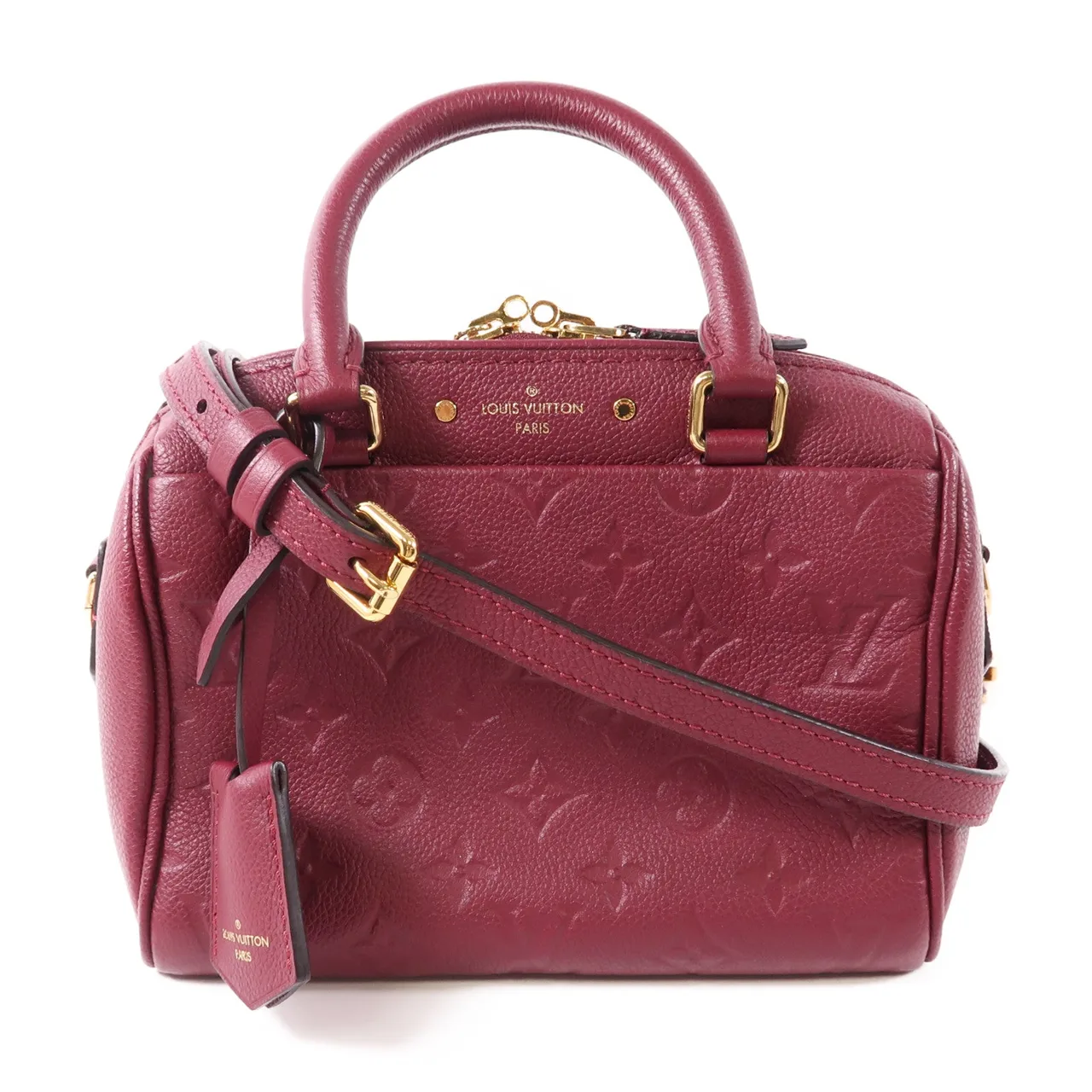 LOUIS VUITTON Speedy M40762 兩用包 牛皮 紅色 / Red