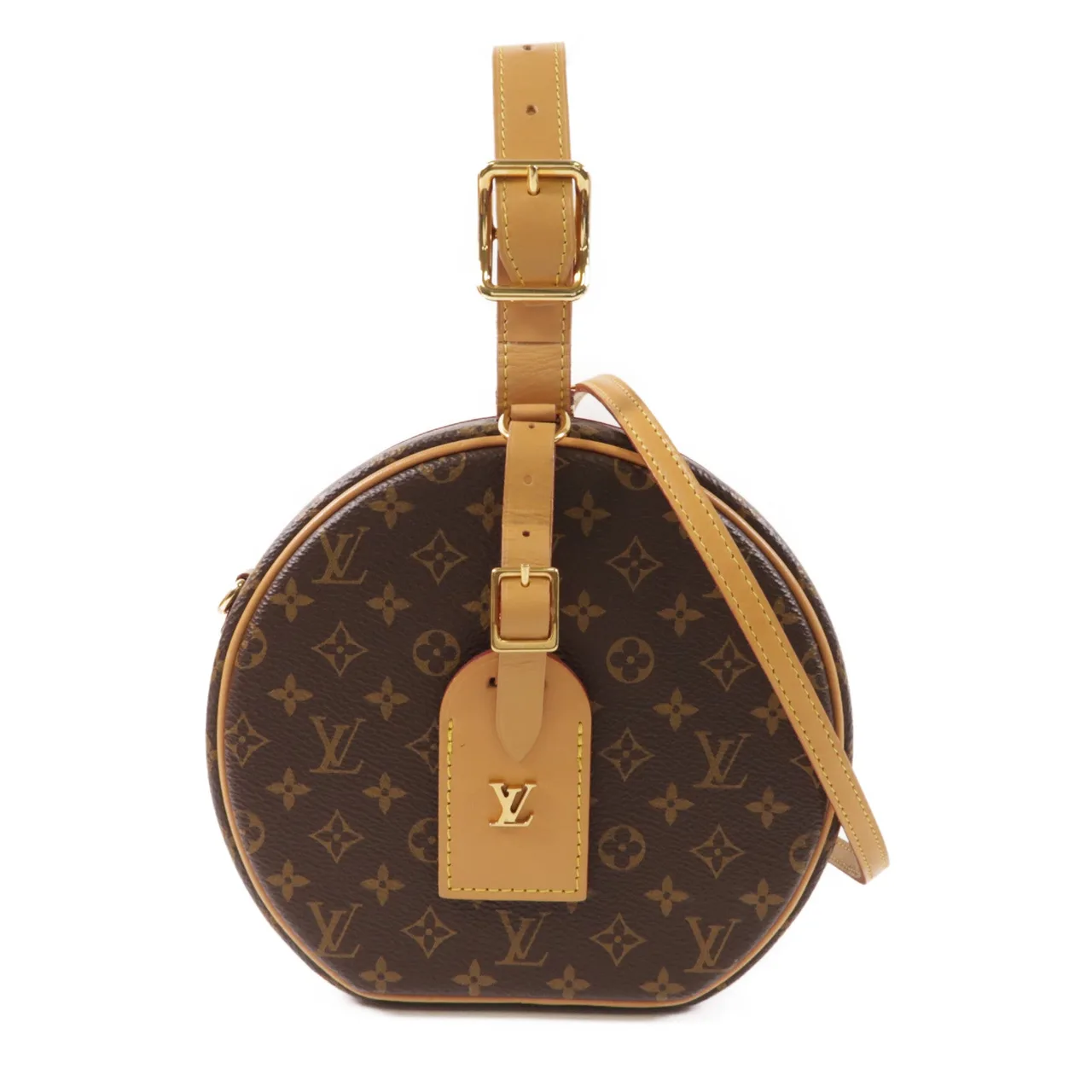 LOUIS VUITTON Petite Boite Chapeau M43514 兩用包 塗層帆布 棕色