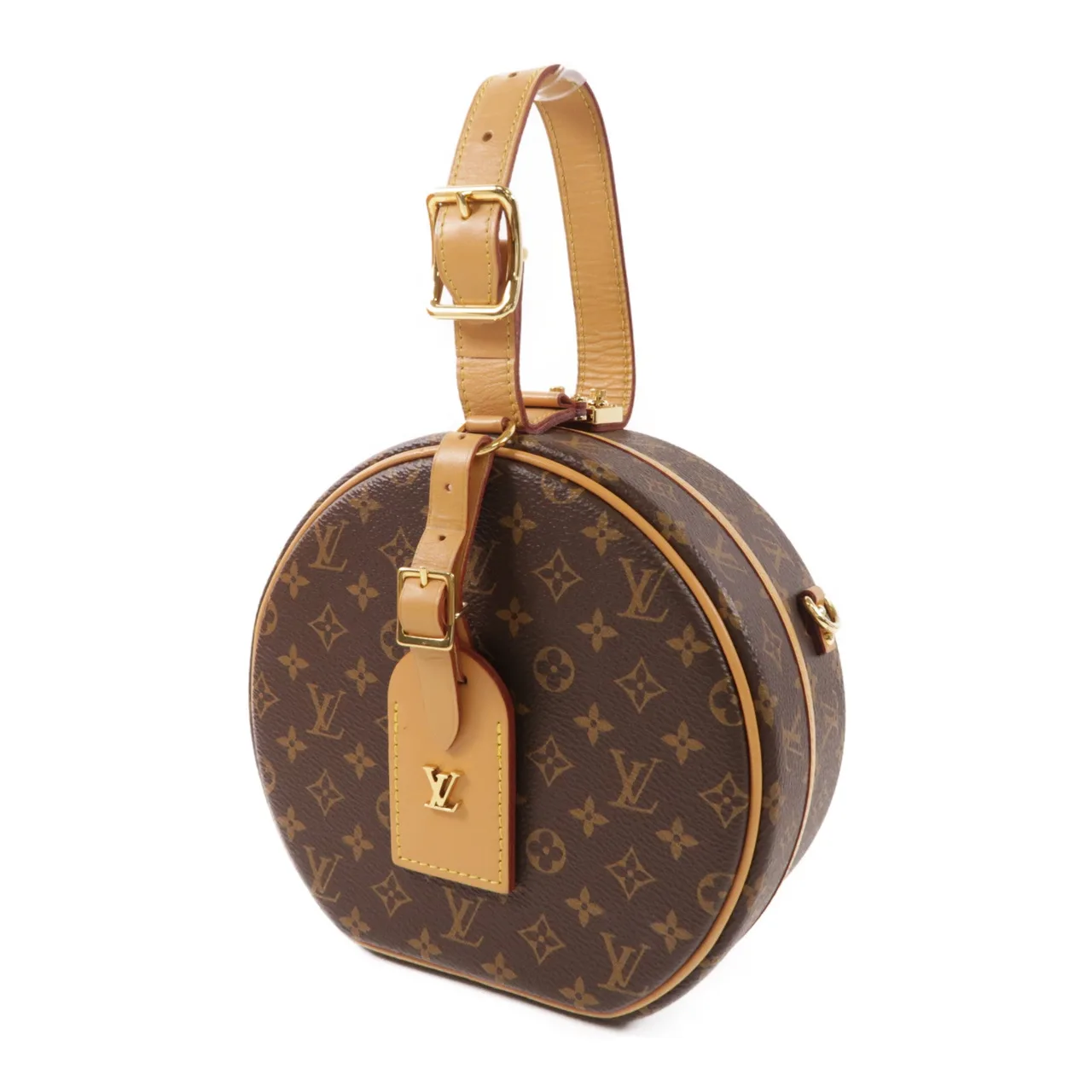 LOUIS VUITTON Petite Boite Chapeau M43514 兩用包 塗層帆布 棕色 塗層帆布 中古品A - 縮圖 3