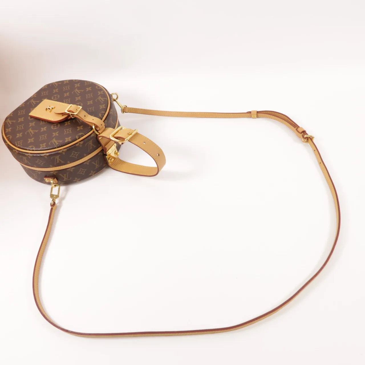 LOUIS VUITTON Petite Boite Chapeau M43514 兩用包 塗層帆布 棕色 塗層帆布 中古品A - 縮圖 7