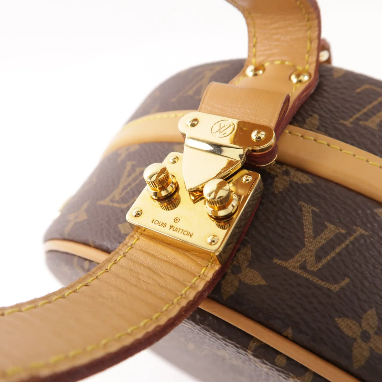 LOUIS VUITTON Petite Boite Chapeau M43514 兩用包 塗層帆布 棕色 塗層帆布 中古品A - 縮圖 9
