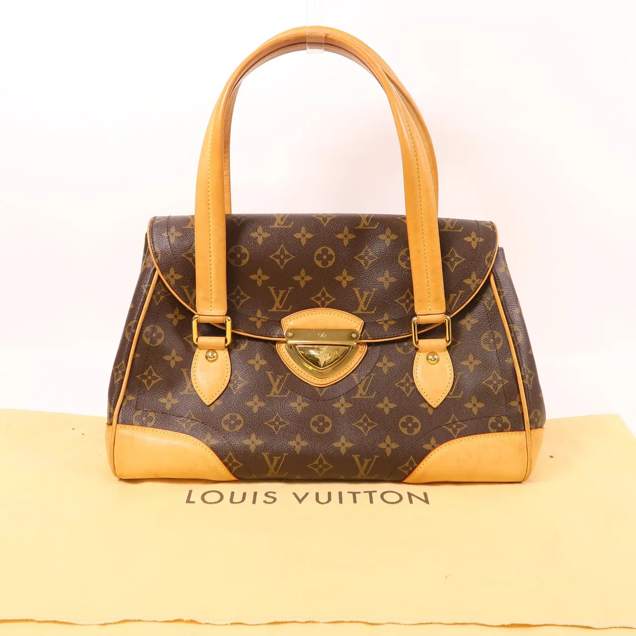 LOUIS VUITTON Beverly M40120 肩背包 塗層帆布 棕色 塗層帆布 中古品B - 縮圖 9