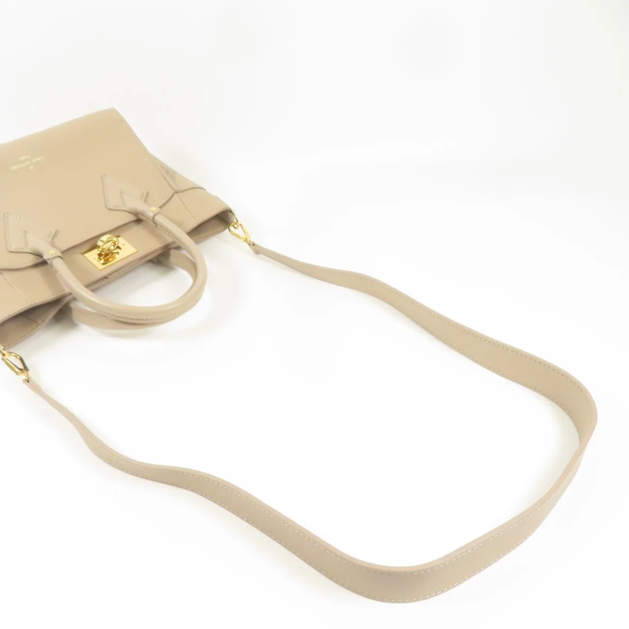 LOUIS VUITTON On My Side M20600 兩用包 牛皮 米色 / Galet Beige 牛皮 中古品A - 縮圖 9