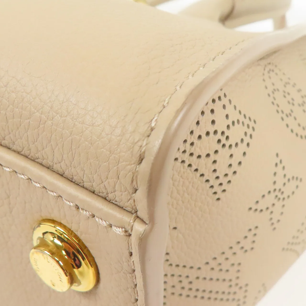 LOUIS VUITTON On My Side M20600 兩用包 牛皮 米色 / Galet Beige 牛皮 中古品A - 縮圖 12