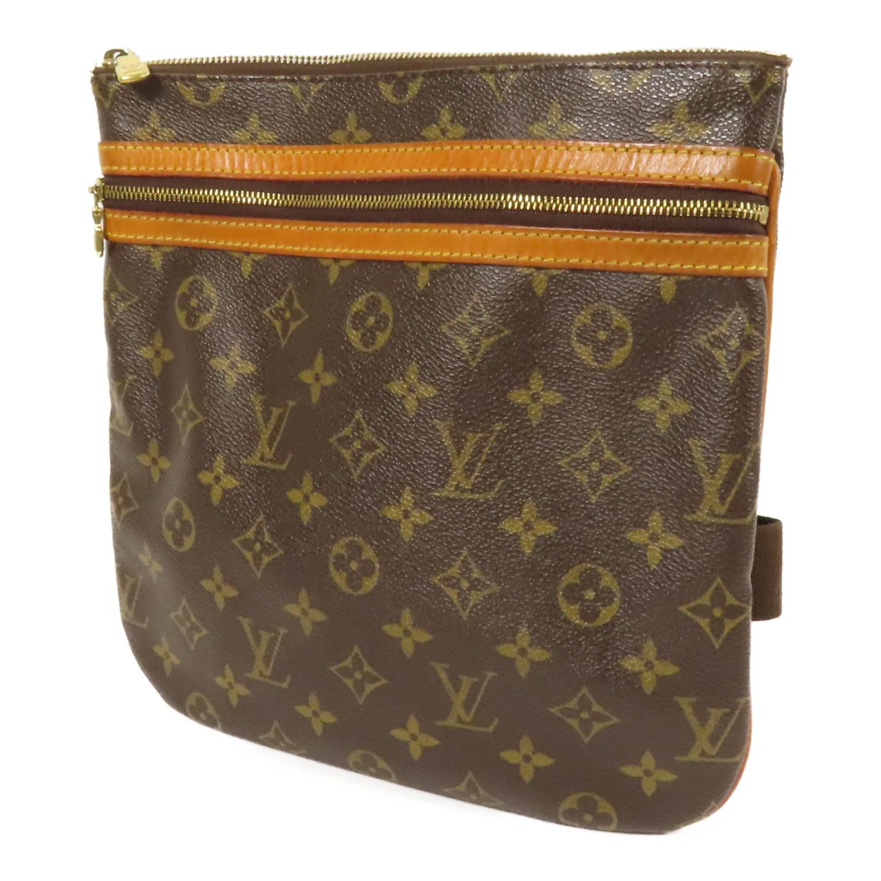 LOUIS VUITTON Pochette Bosphore M40044 肩背包 塗層帆布 棕色 塗層帆布 中古品B - 縮圖 3