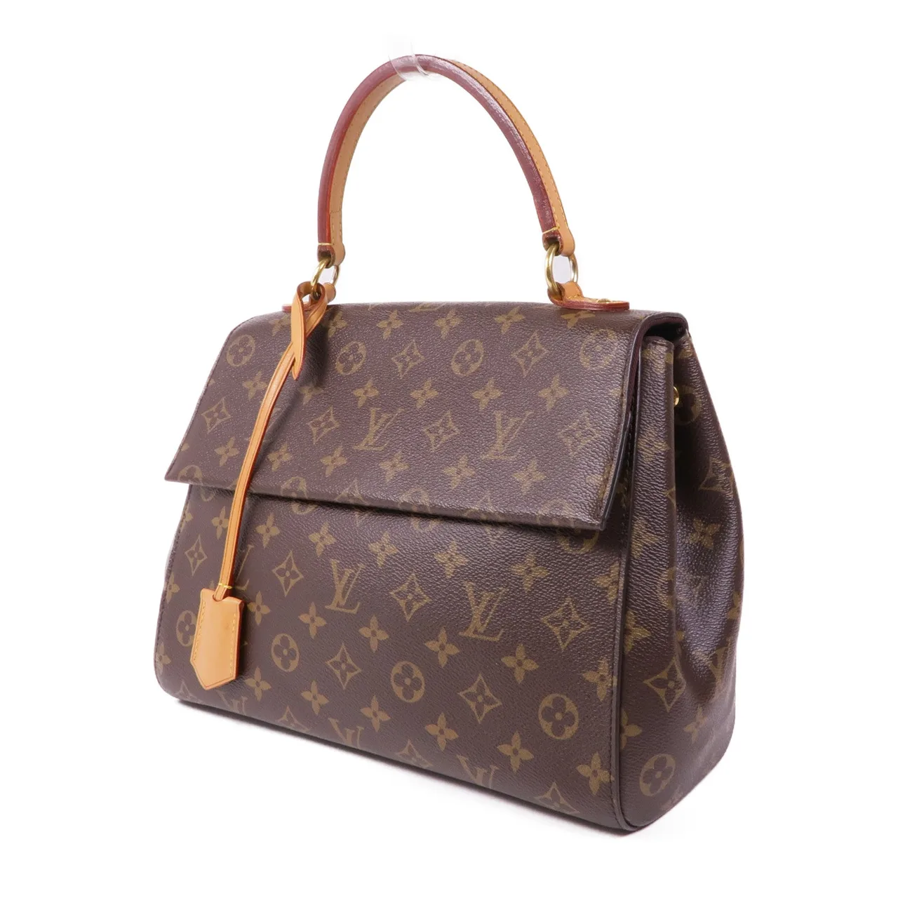 LOUIS VUITTON Cluny M42735 兩用包 塗層帆布 棕色 / 藍色 塗層帆布 中古品A - 縮圖 3