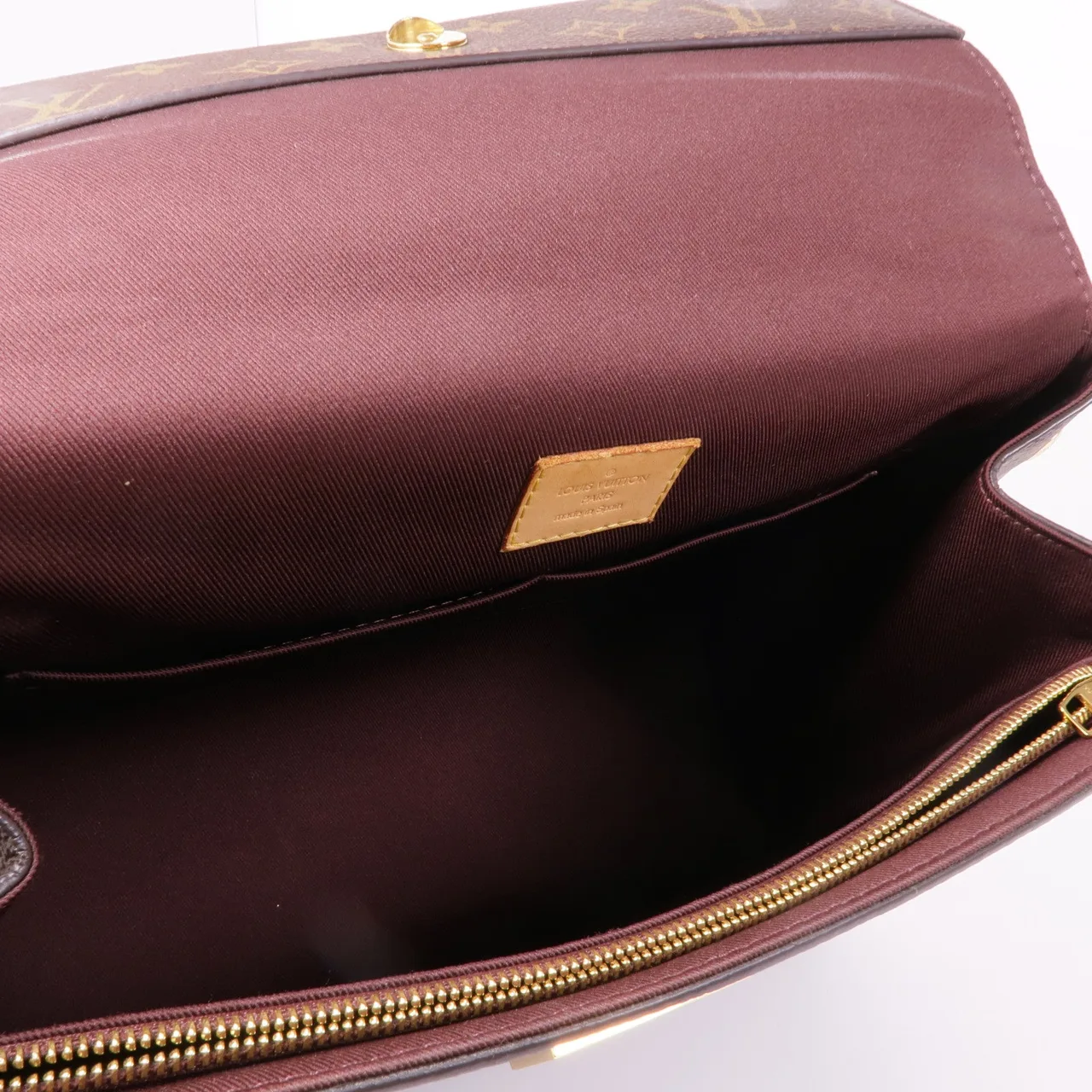 LOUIS VUITTON Cluny M42735 兩用包 塗層帆布 棕色 / 藍色 塗層帆布 中古品A - 縮圖 6