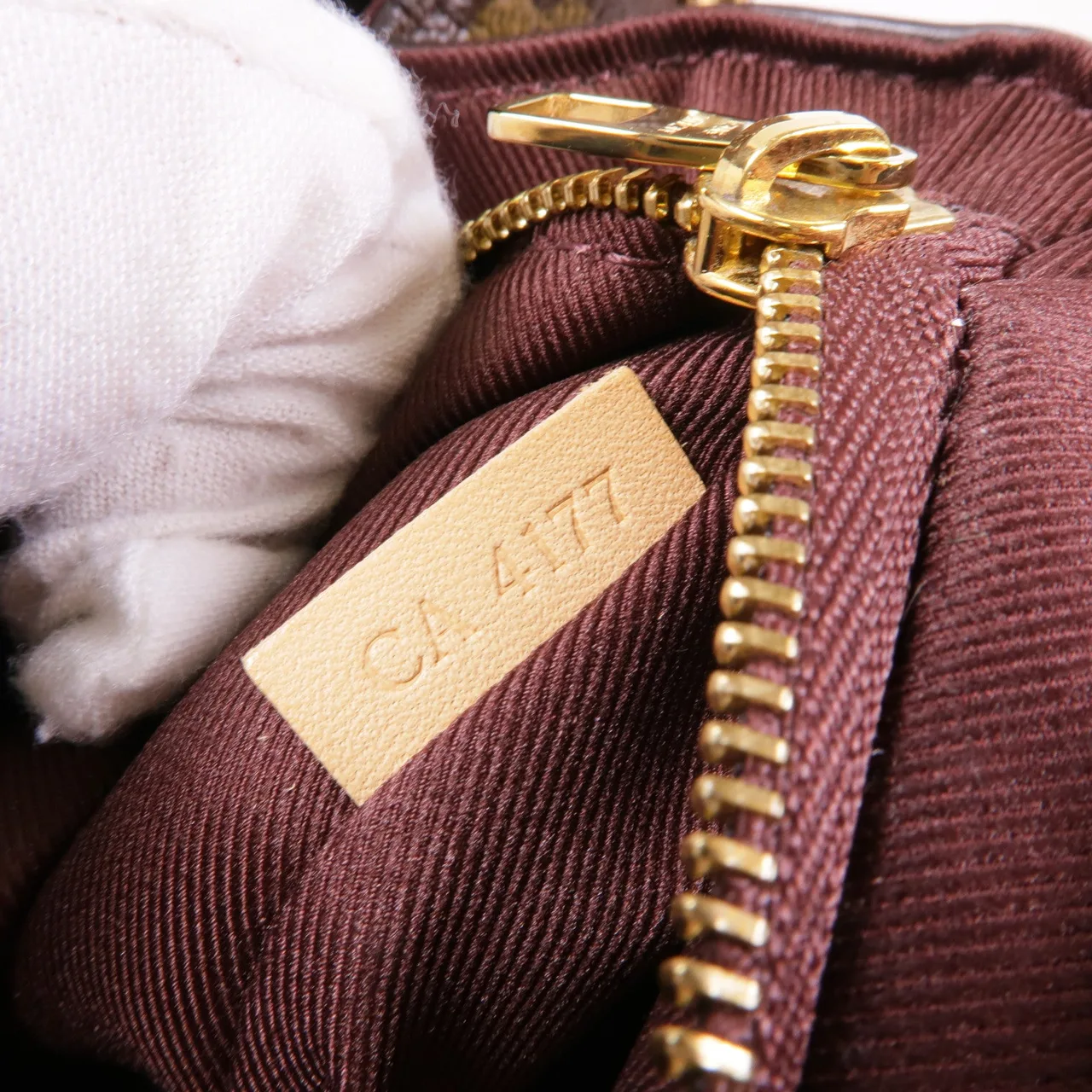 LOUIS VUITTON Cluny M42735 兩用包 塗層帆布 棕色 / 藍色 塗層帆布 中古品A - 縮圖 8